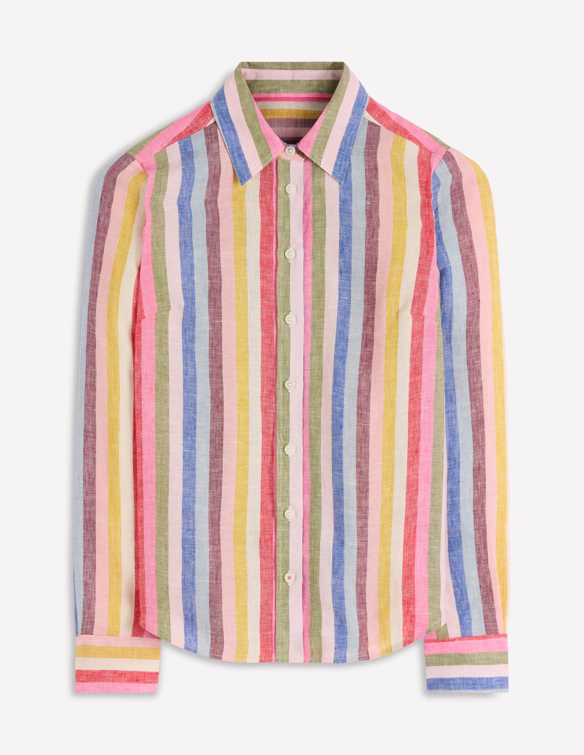 Sienna Linen Shirt-Multi Stripe - Image 6