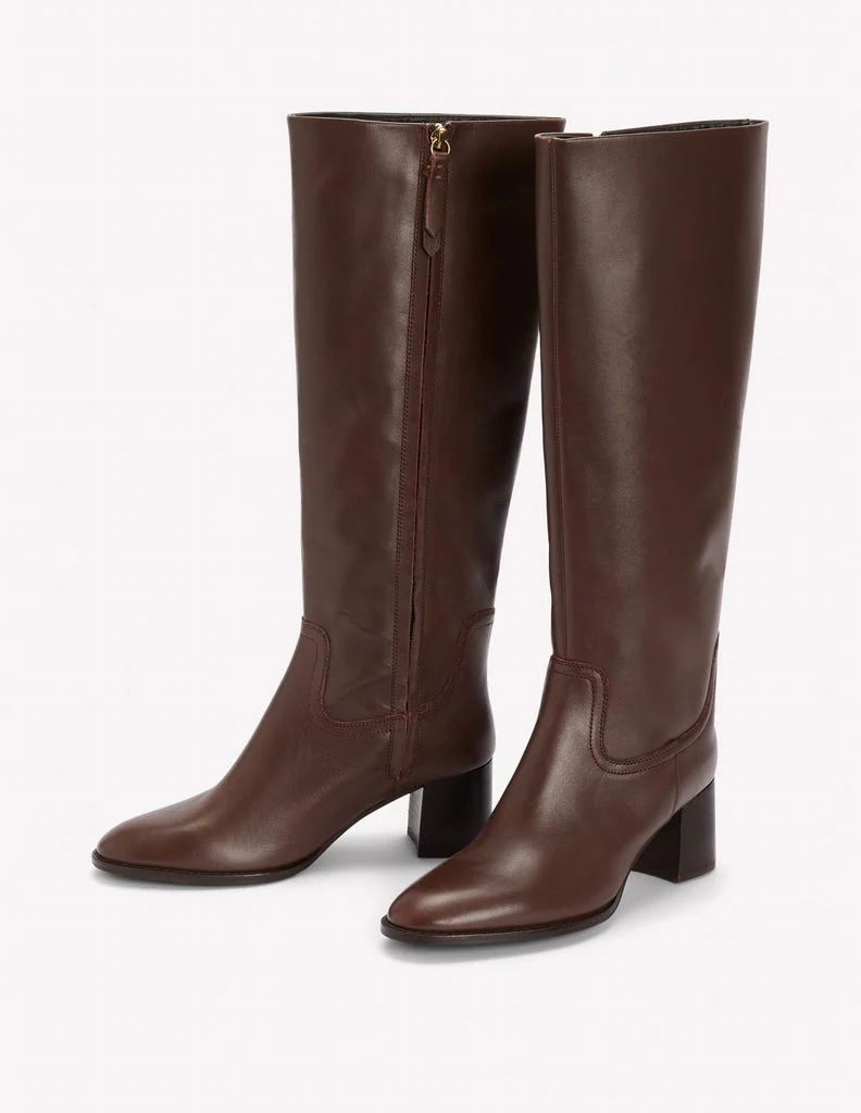 Skye Smart Knee Boots-Chocolate - Image 3