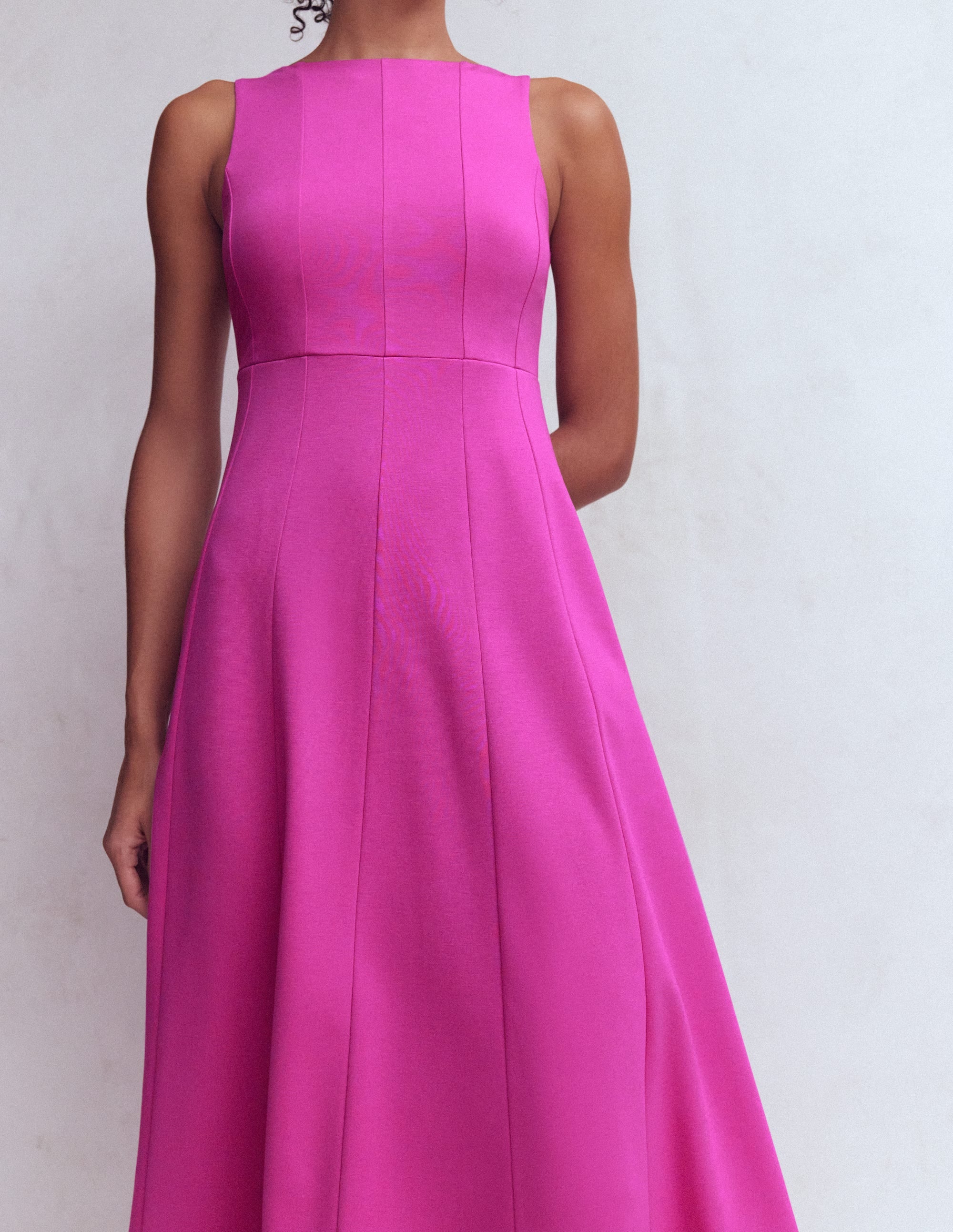 Sleeveless Ponte Midi Dress-Passion Flower - Image 4