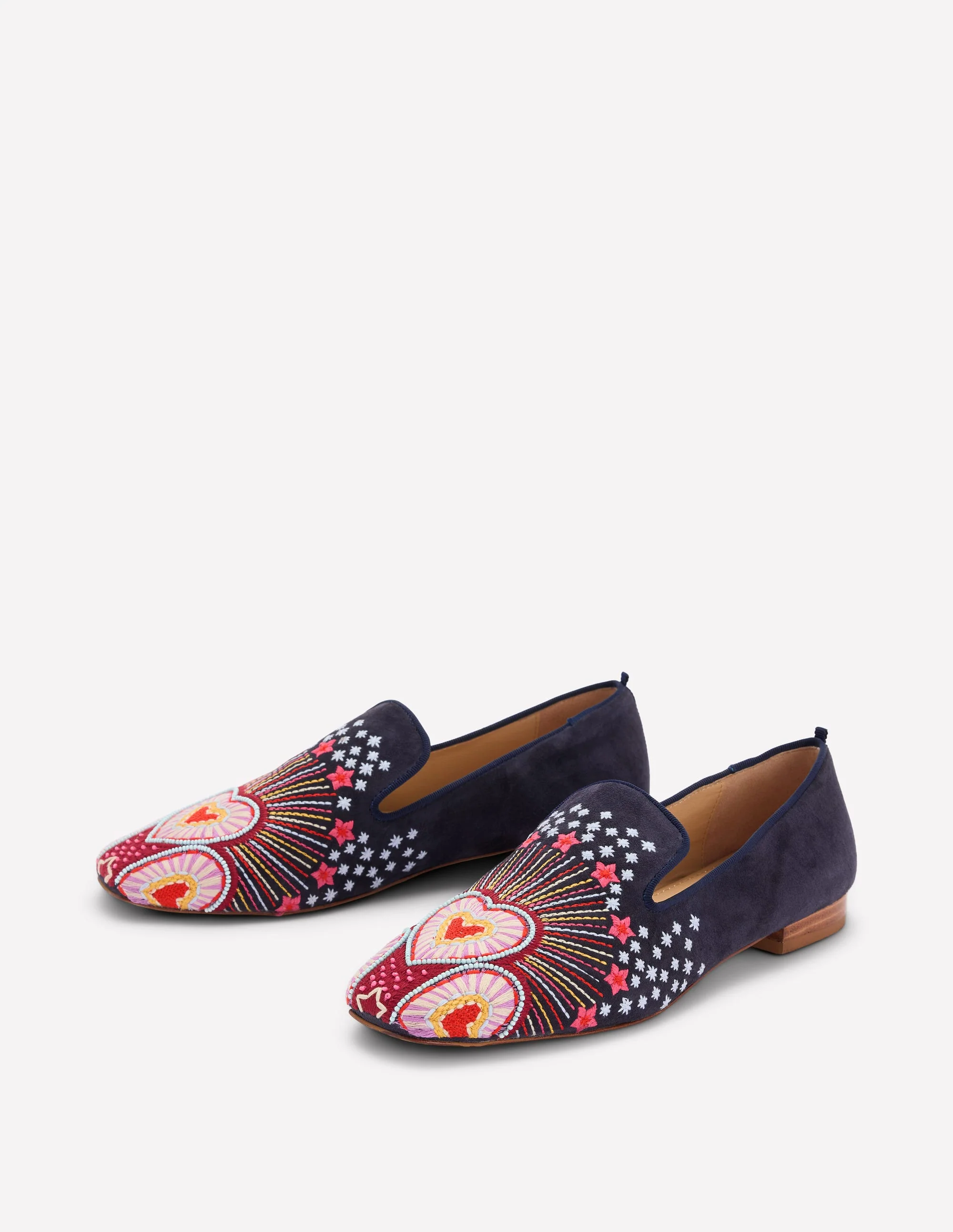 Slipper Cut Loafers-Navy - Image 4