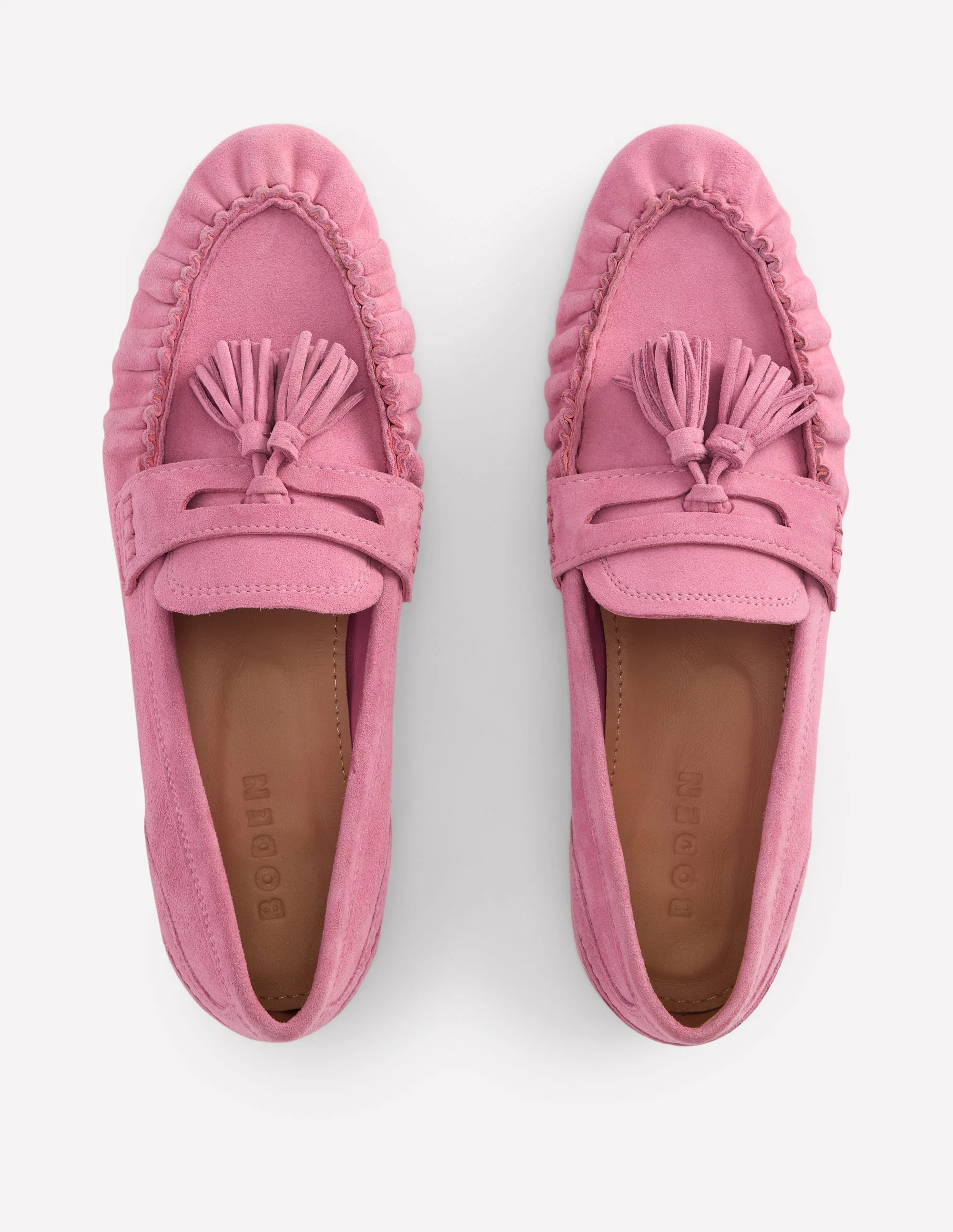 Soft Ruched Loafers-Pink Parfait - Image 6