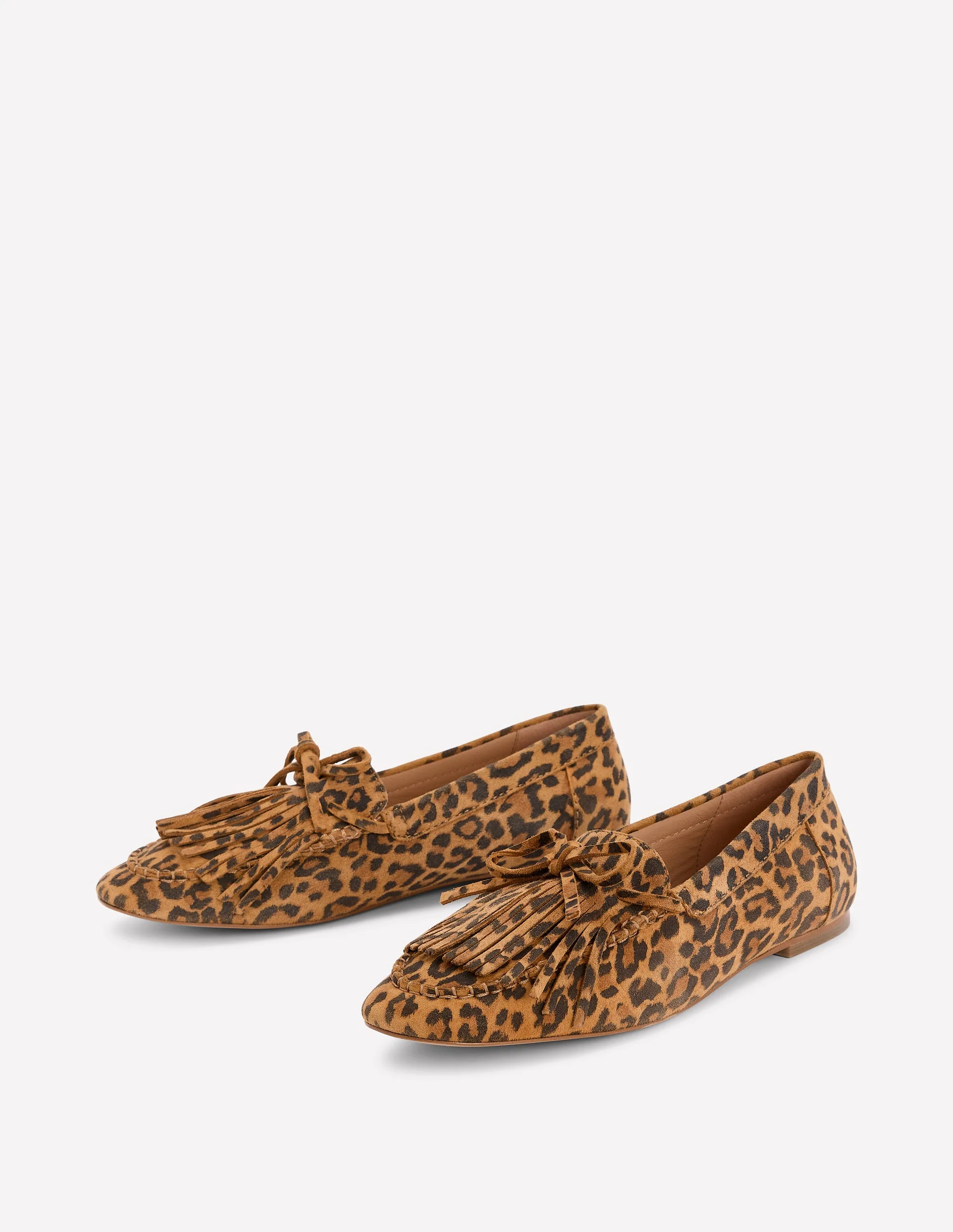 Soft Tassel Deck Shoes-Leopard - Image 3