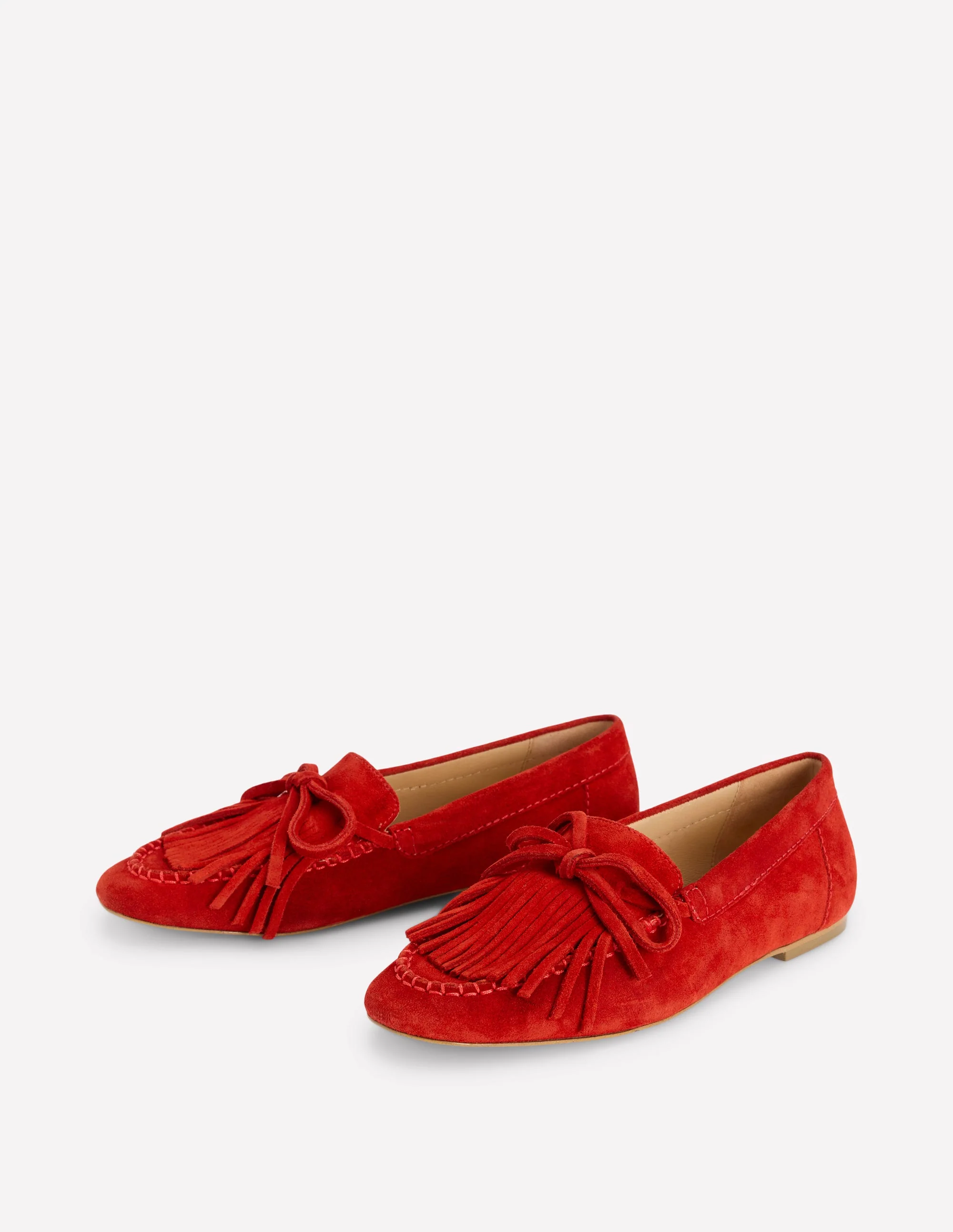 Soft Tassel Deck Shoes-Post Box Red - Image 3