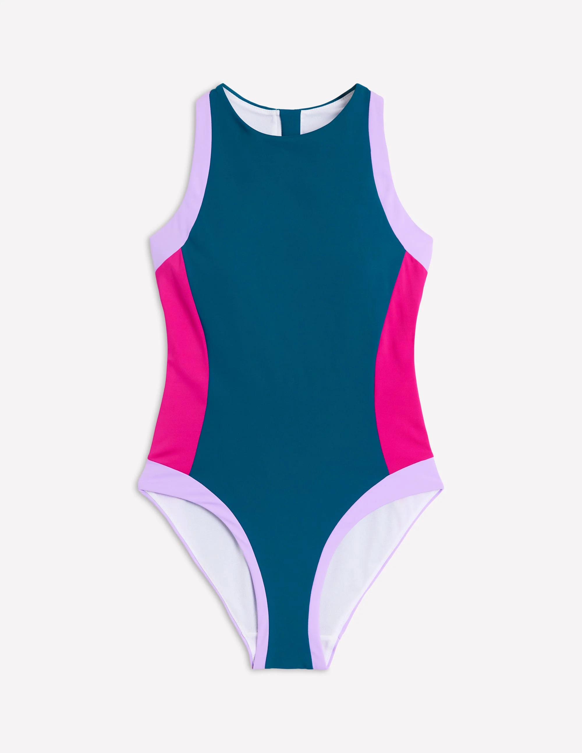 Sporty Rash Guard Swimsuit-Oceanside Blue - Image 6
