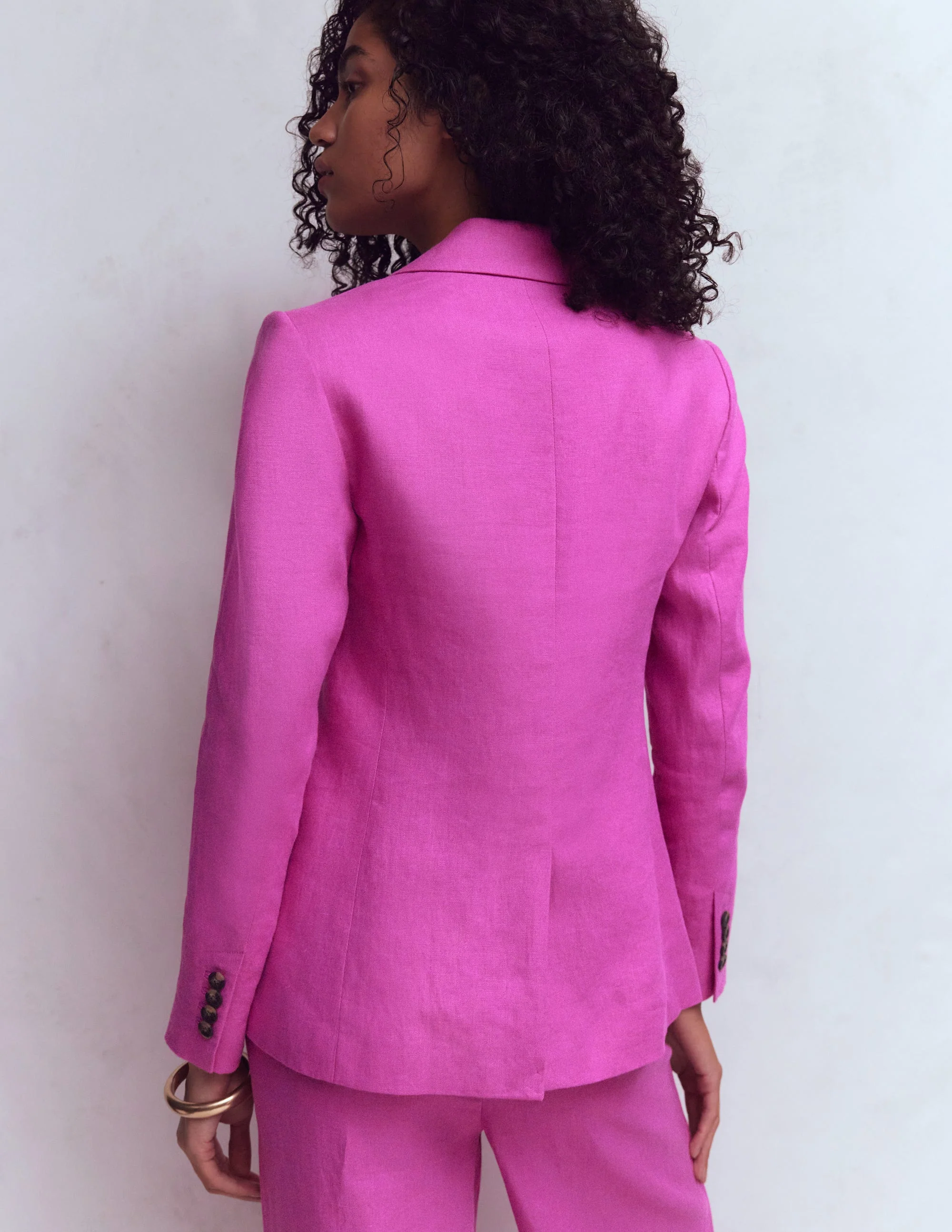 Stamford Linen Blazer-Passion Flower - Image 4