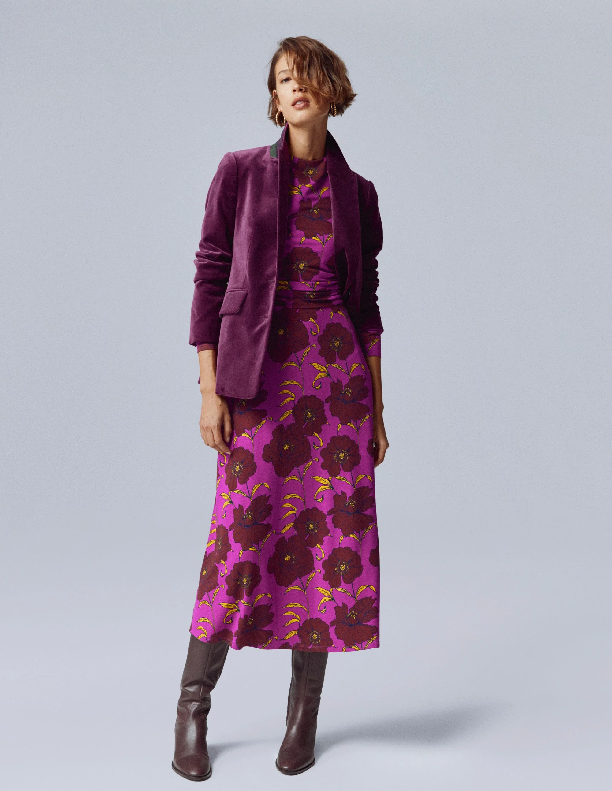 Stamford Velvet Blazer-Plum Jam - Image 7