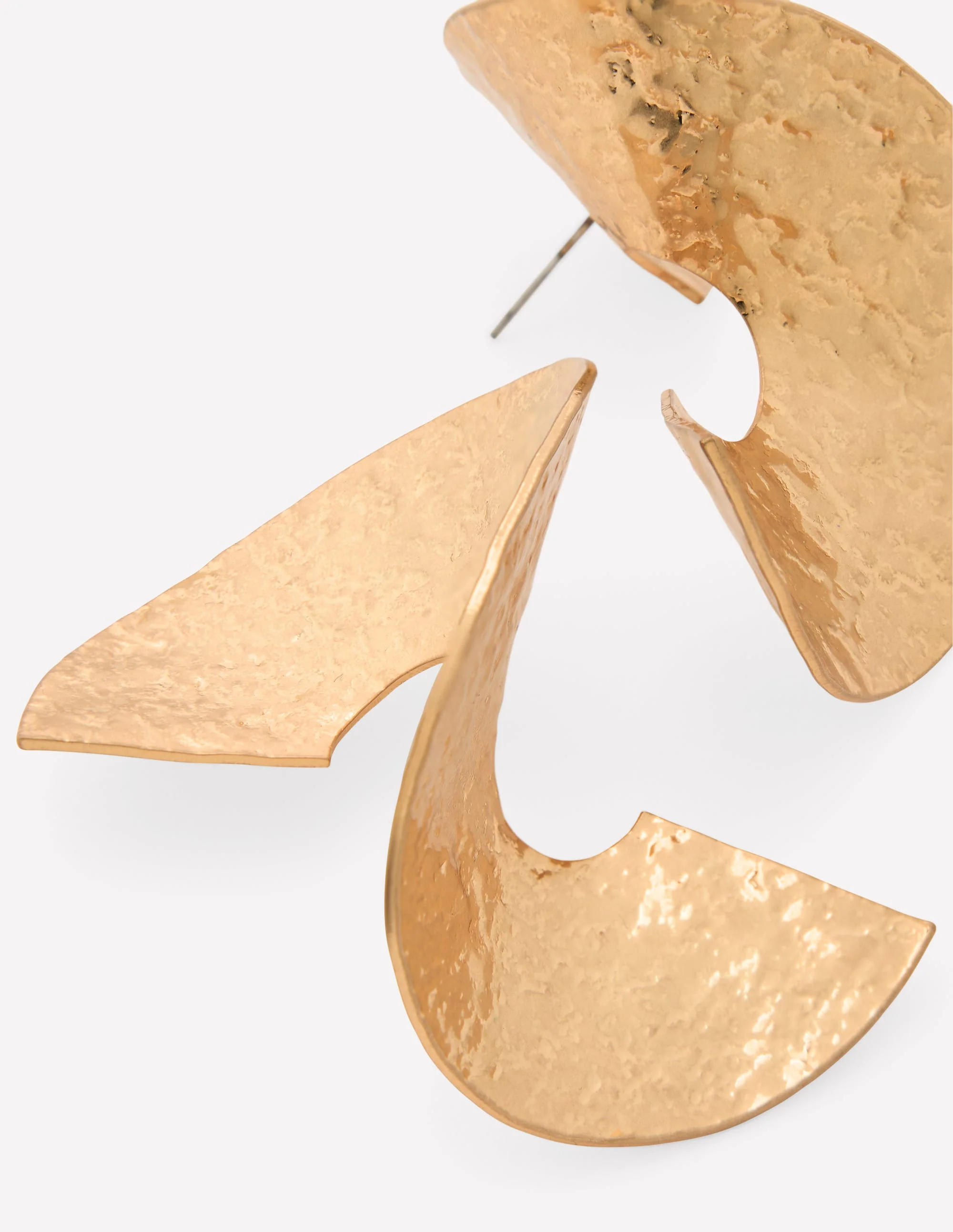 Statement Spiral Earrings-Gold - Image 3