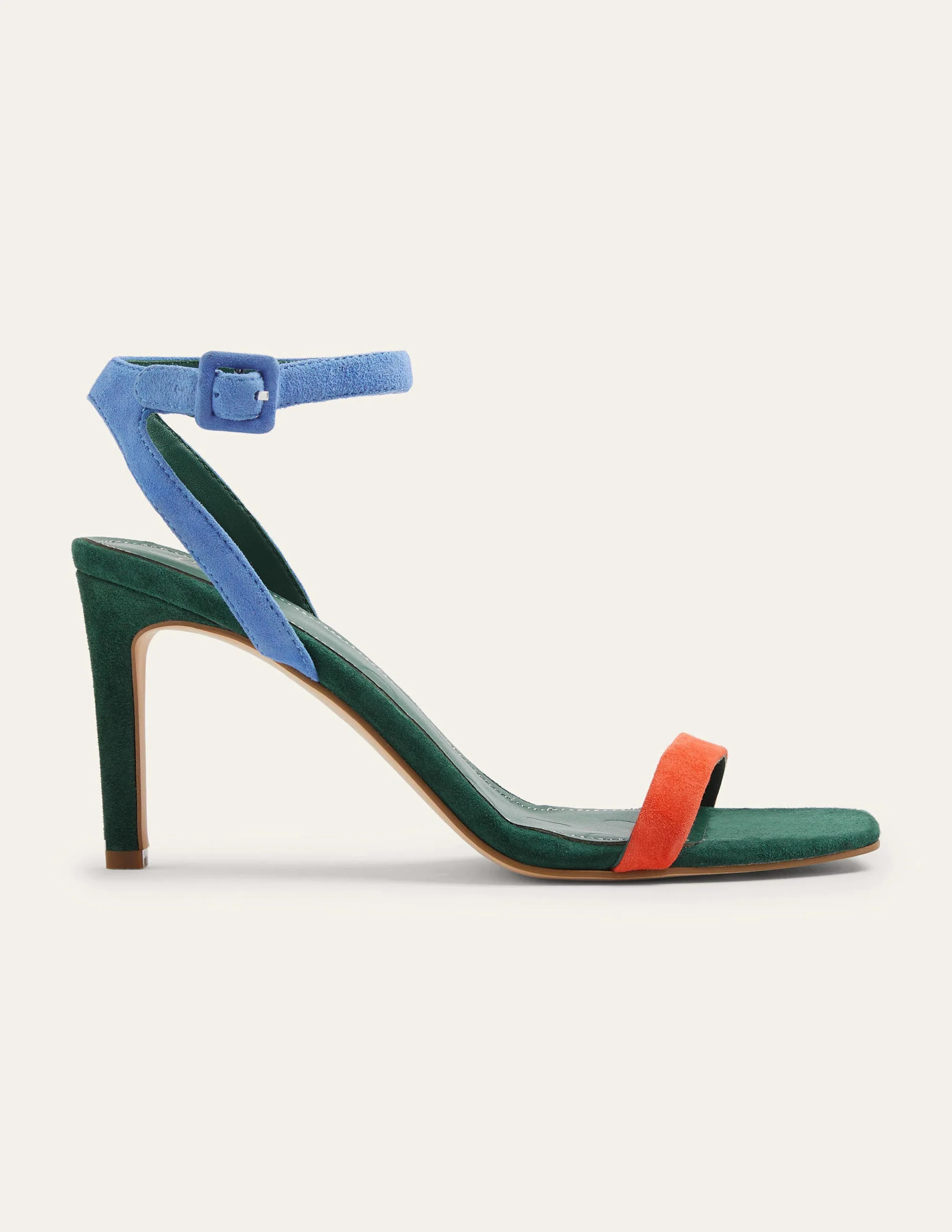 Strappy Heeled Sandals-Colourblock - Image 5
