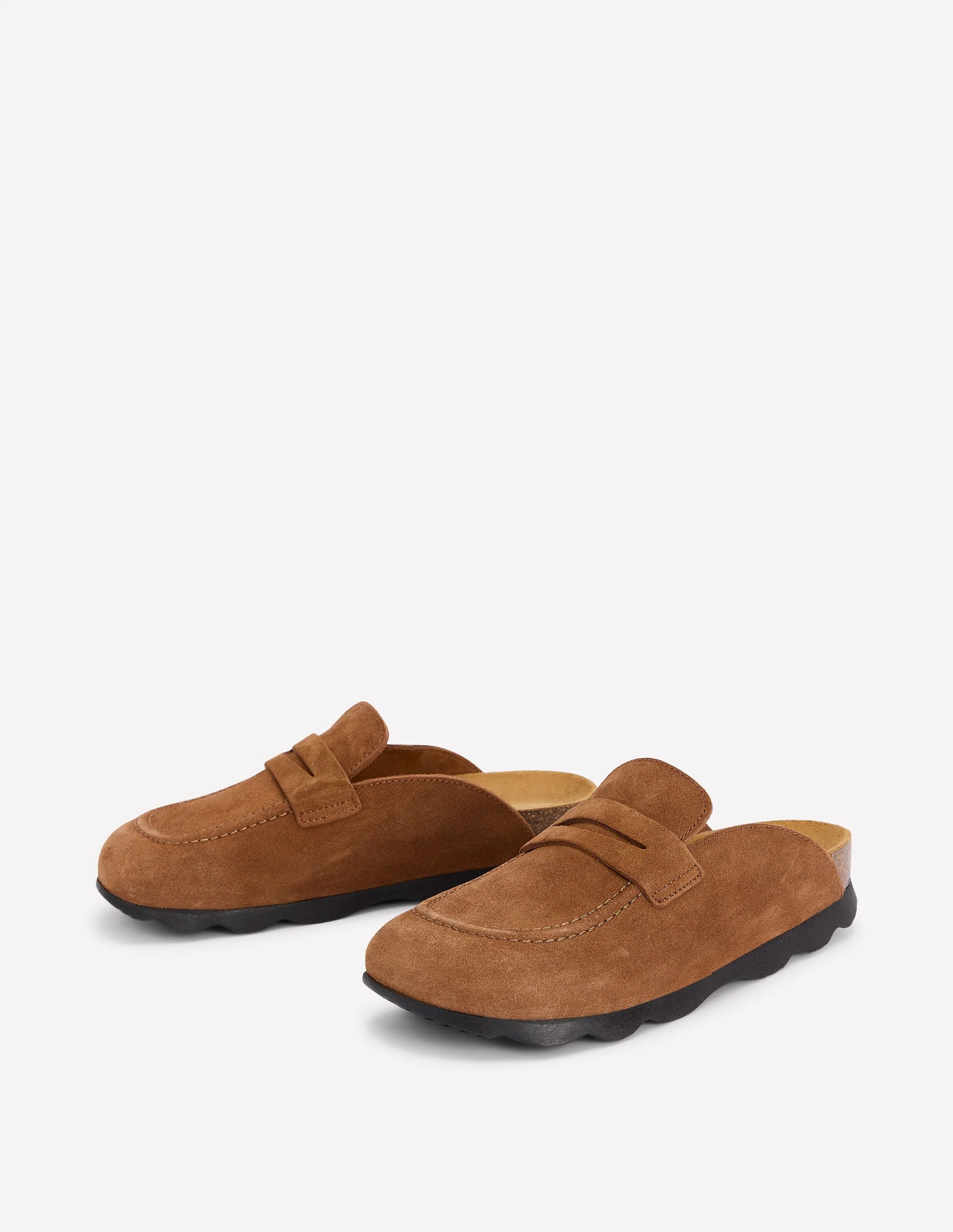 Suede Mule Clog-Raw Umber - Image 3