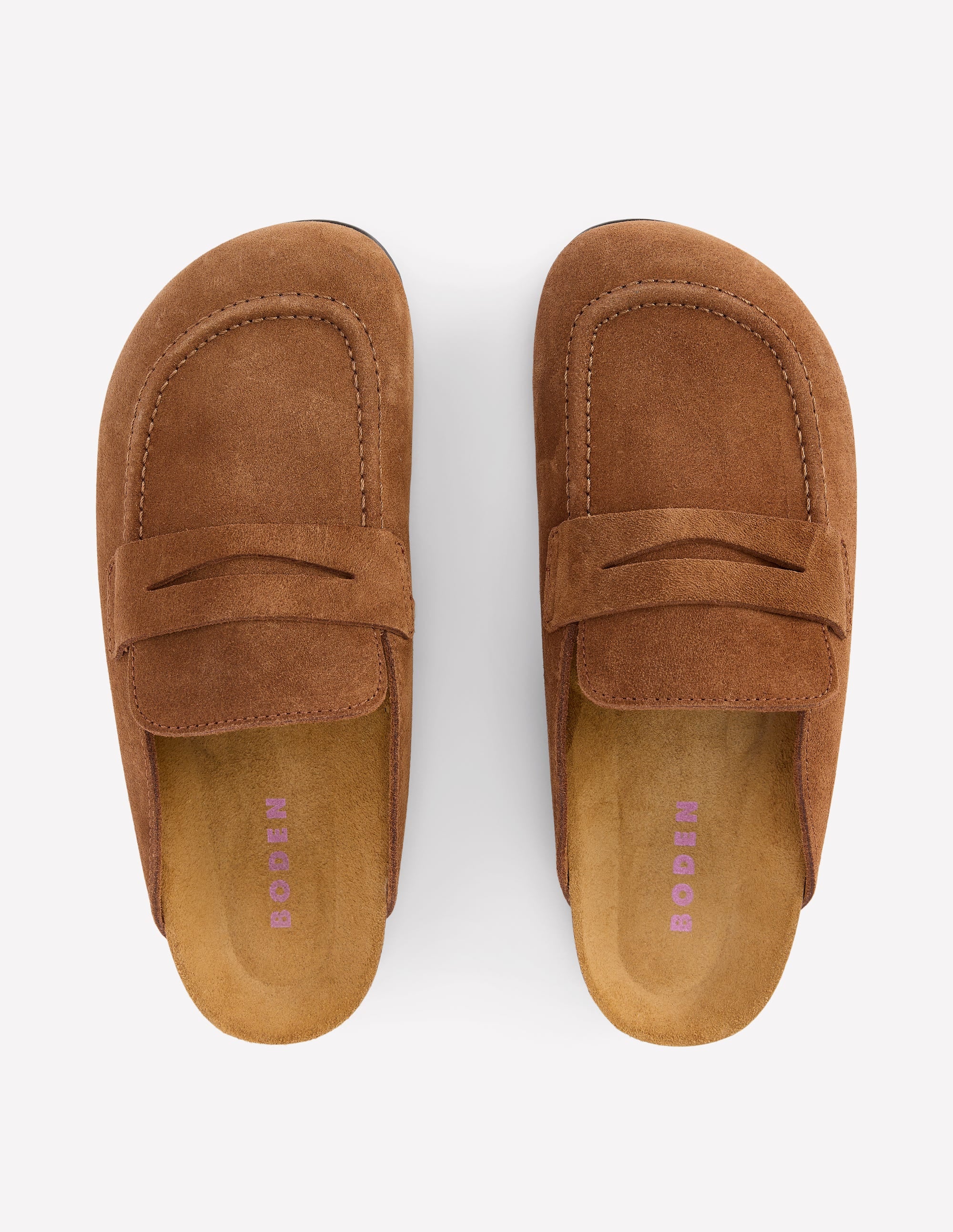 Suede Mule Clog-Raw Umber - Image 5