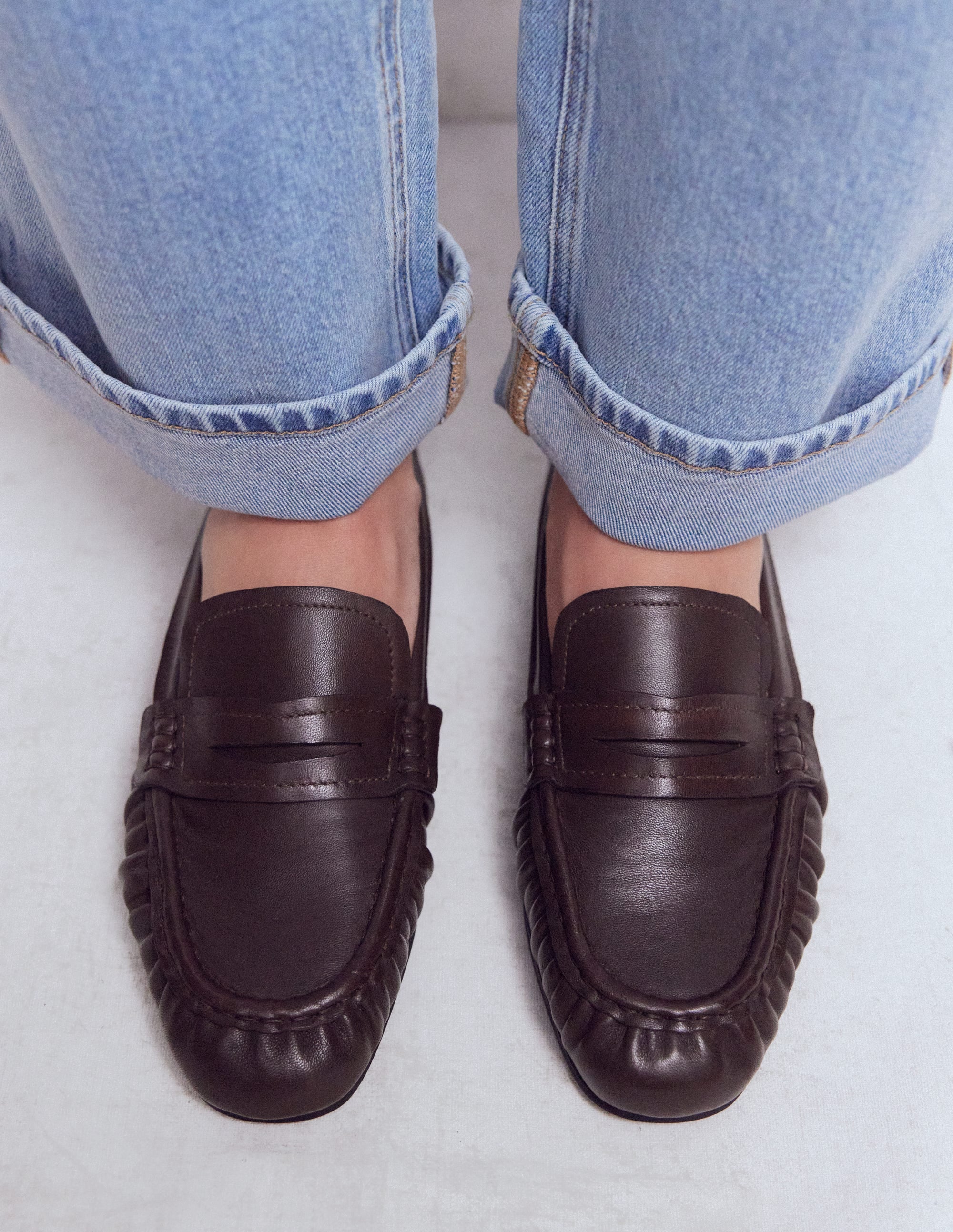Super Soft Flexi Loafer-Bitter Chocolate - Image 3