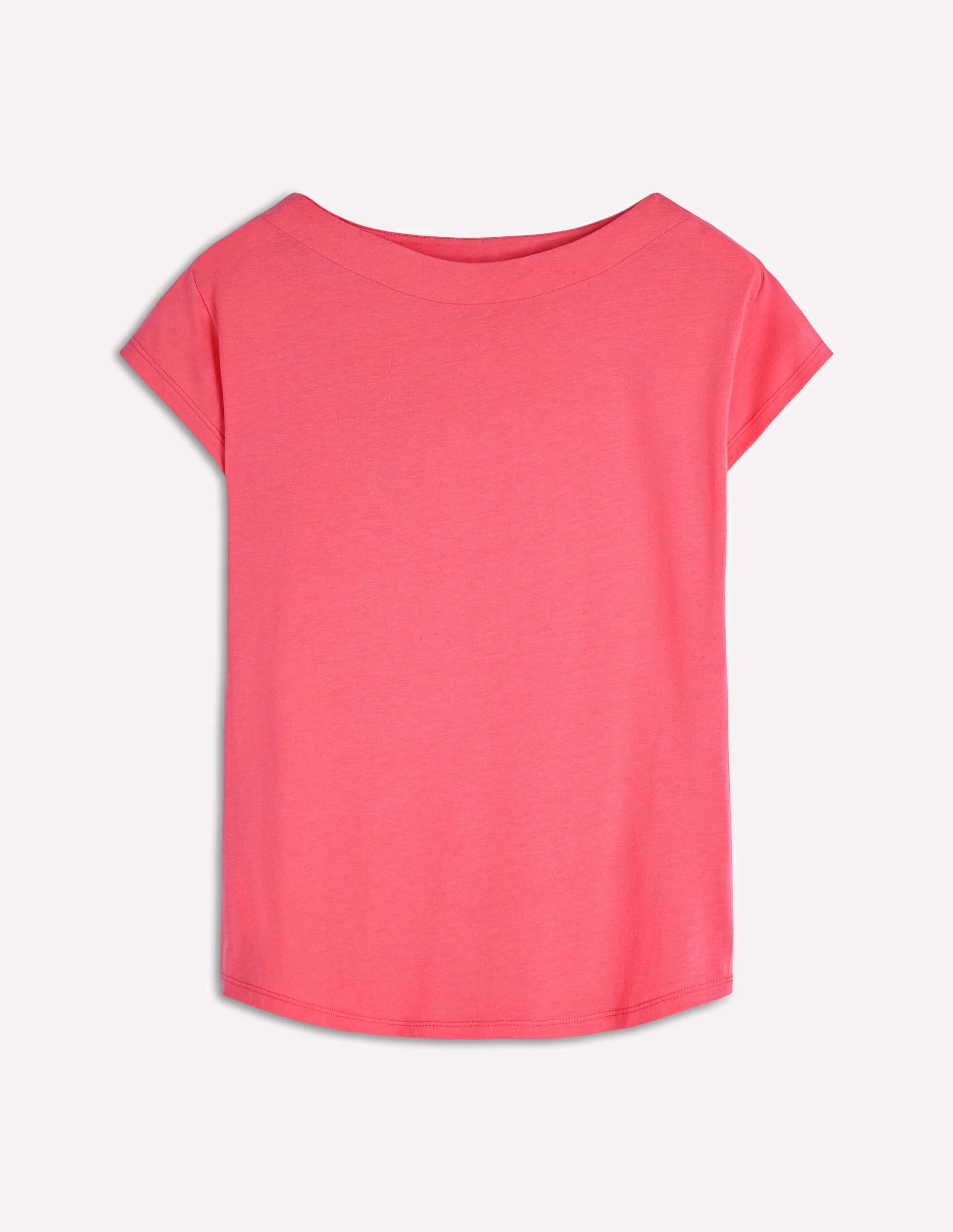 Supersoft Boat Neck T-Shirt-Azalea Pink - Image 4