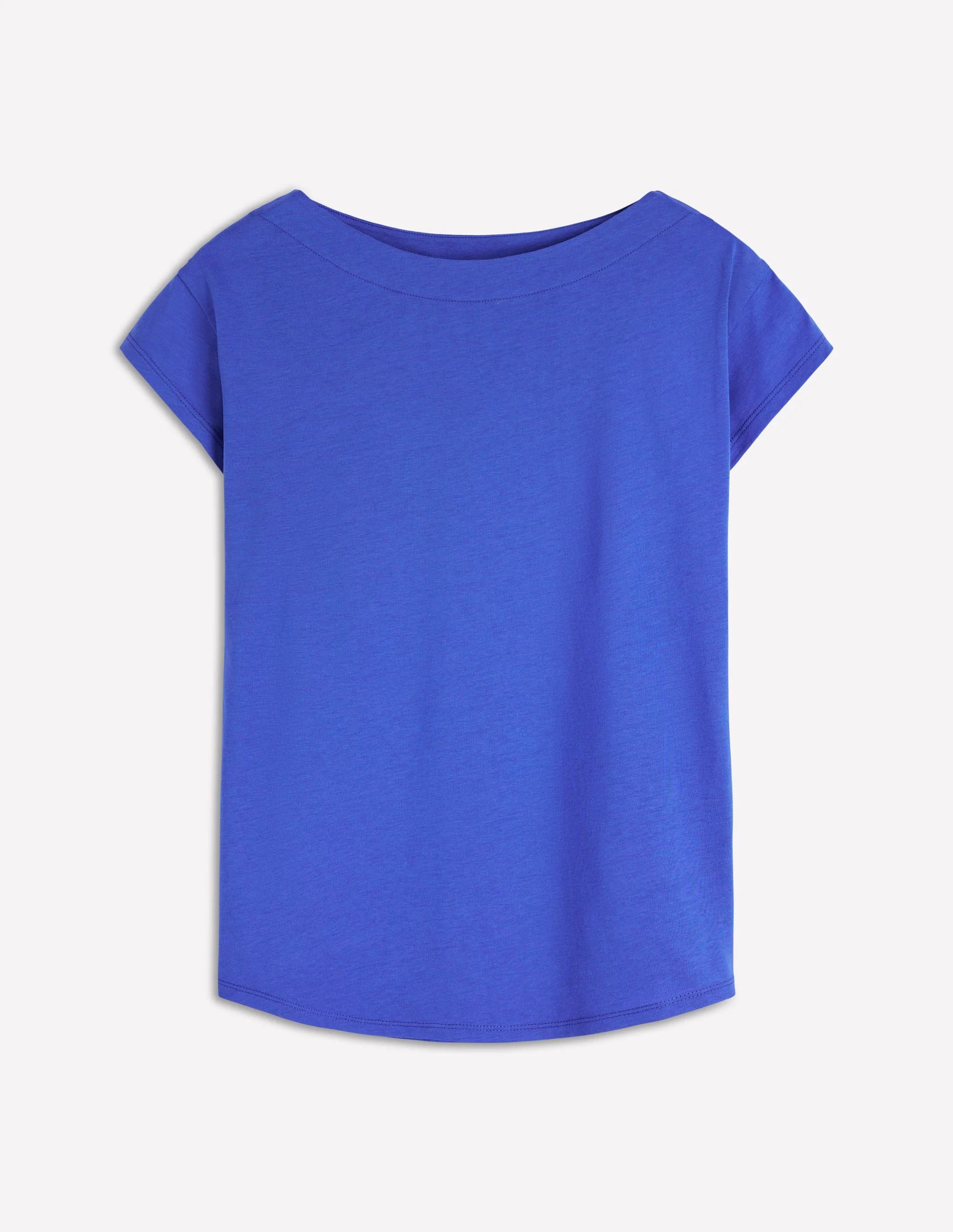 Supersoft Boat Neck T-Shirt-Beaucoup Blue - Image 4