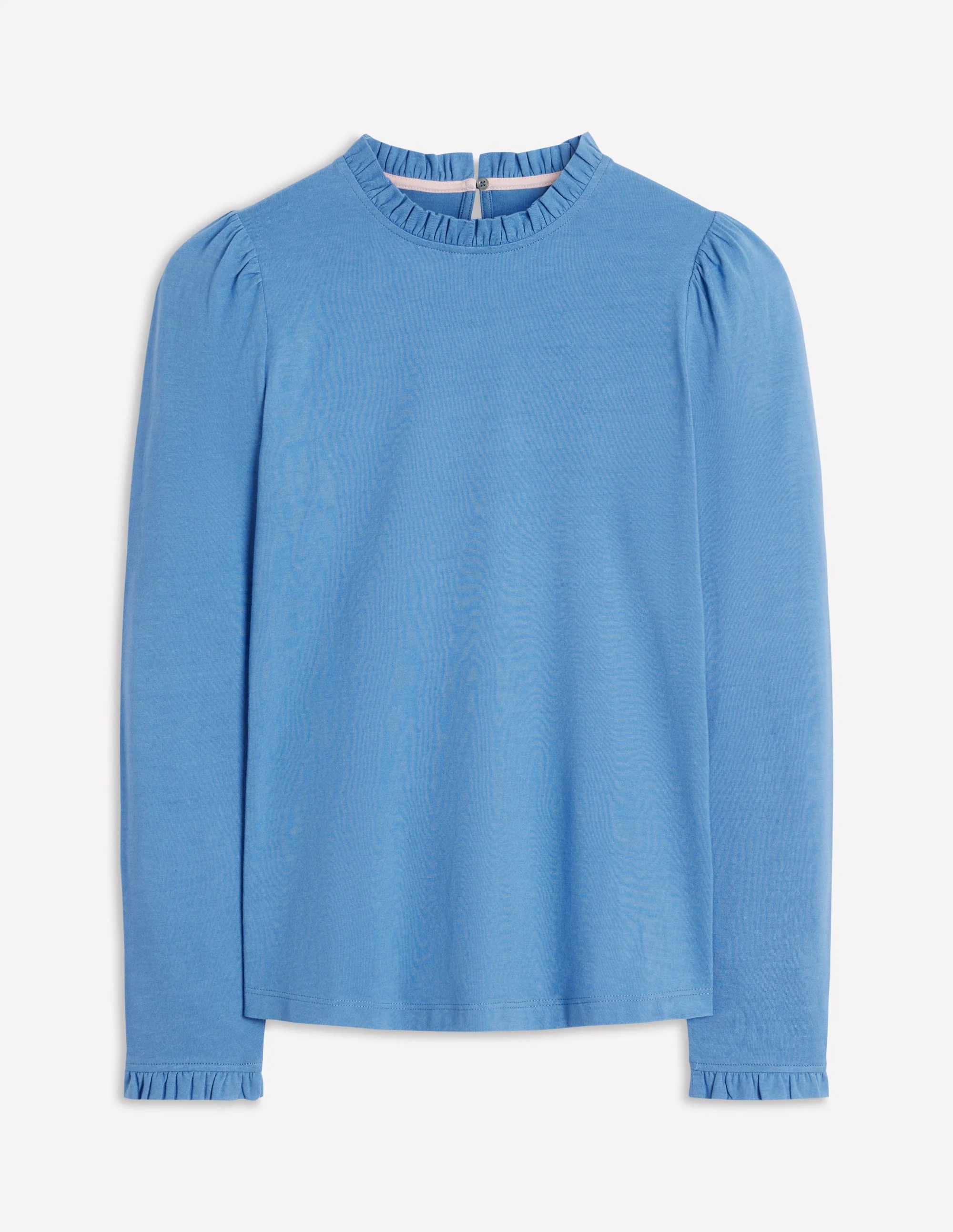 Supersoft Frill Detail Top-Captains Blue - Image 6
