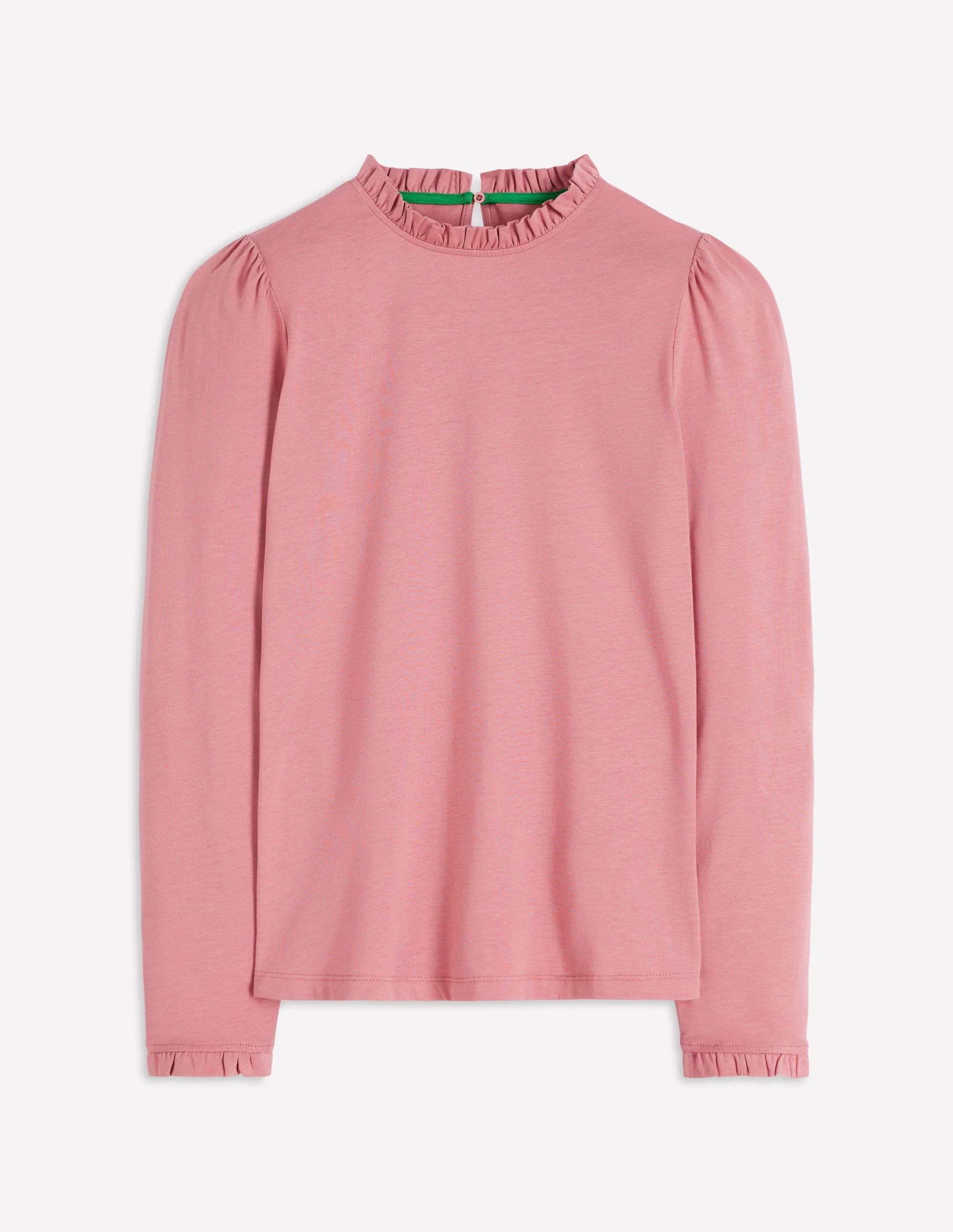 Supersoft Frill Detail Top-Vintage Rose - Image 5