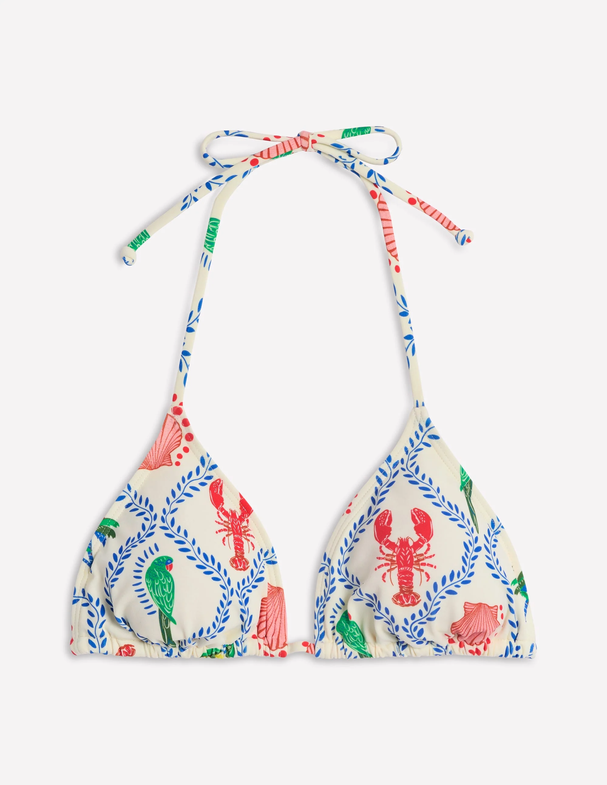 Symi String Bikini Top-Ivory, Tropical Bonanza Vine - Image 6