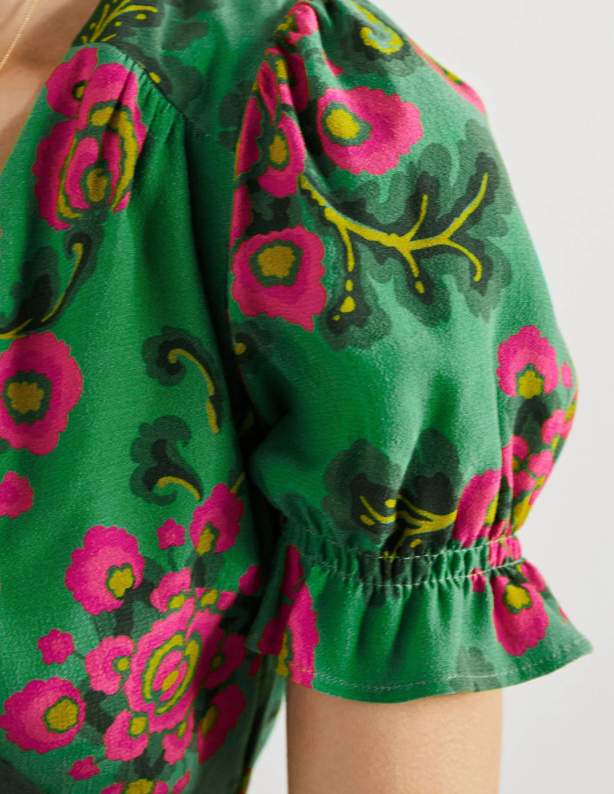 Tessa Maxi Dress-Ming Green, Wild Blooms - Image 2