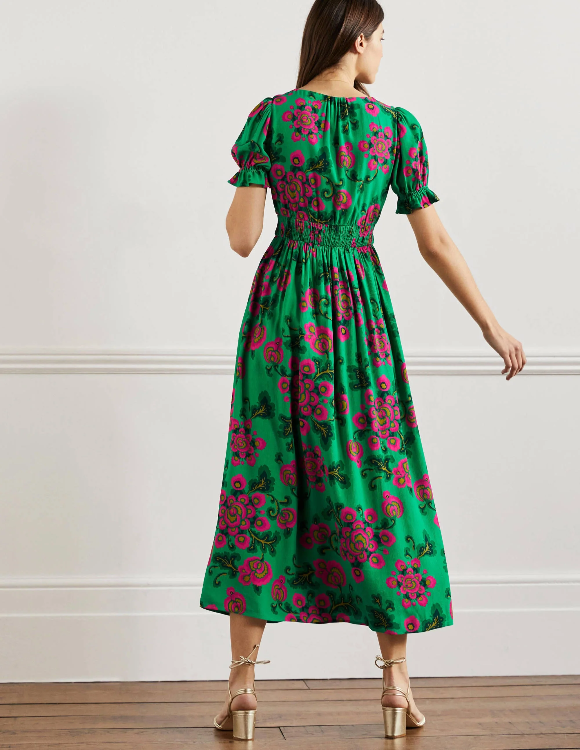 Tessa Maxi Dress-Ming Green, Wild Blooms - Image 3