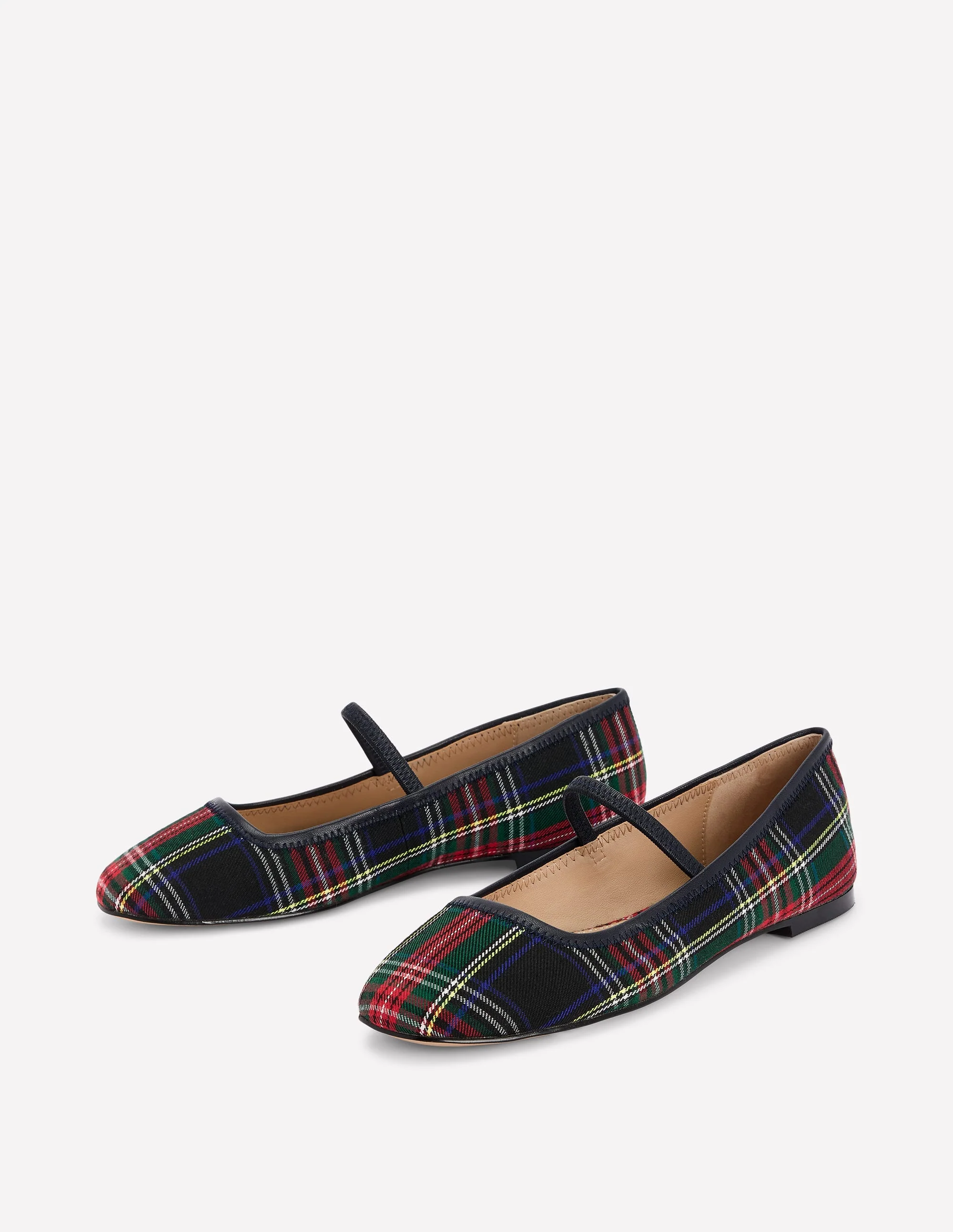 Thea Mary Jane Ballet Flats-Check - Image 3