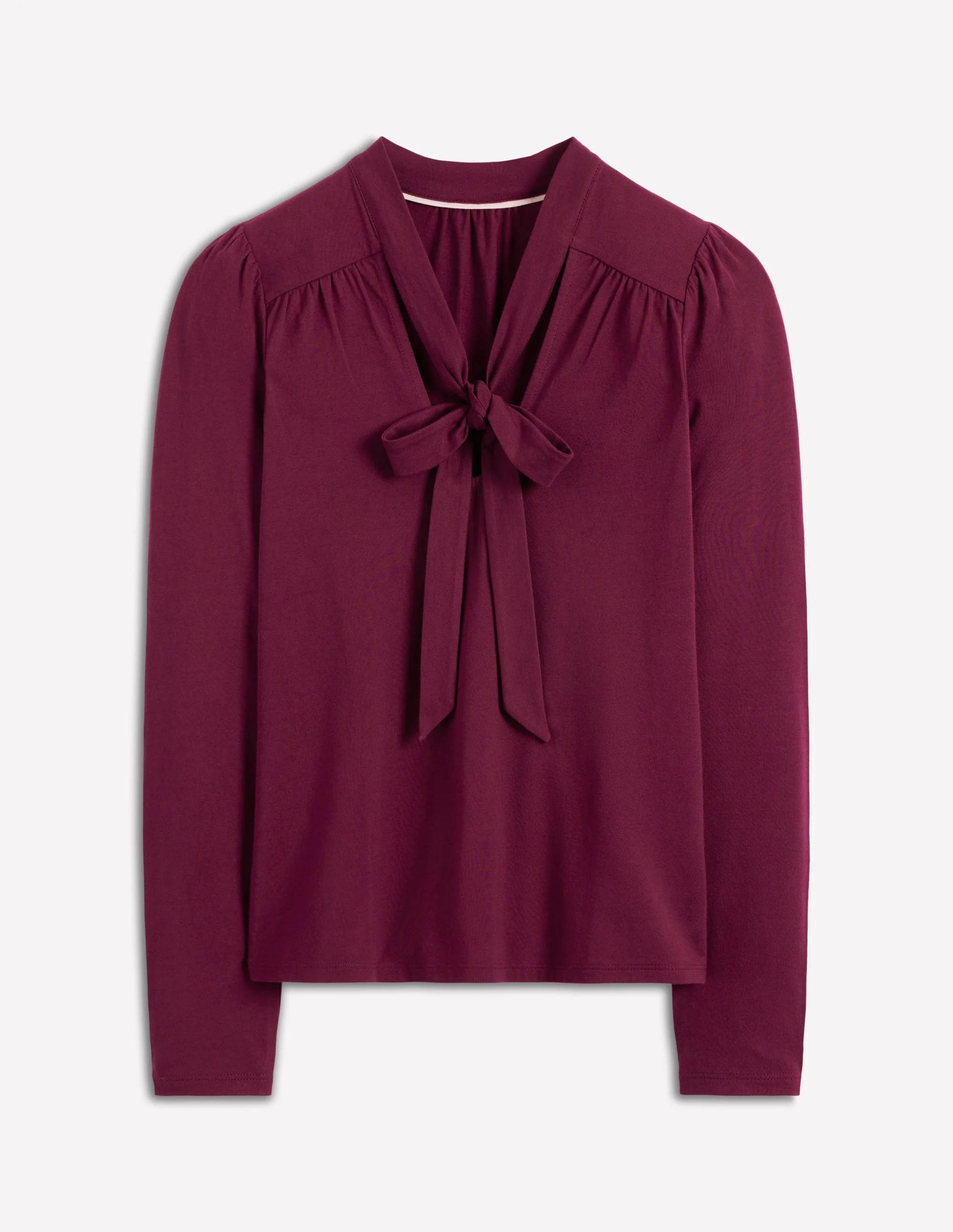Tie Neck Supersoft Top-Deep Wisteria - Image 5