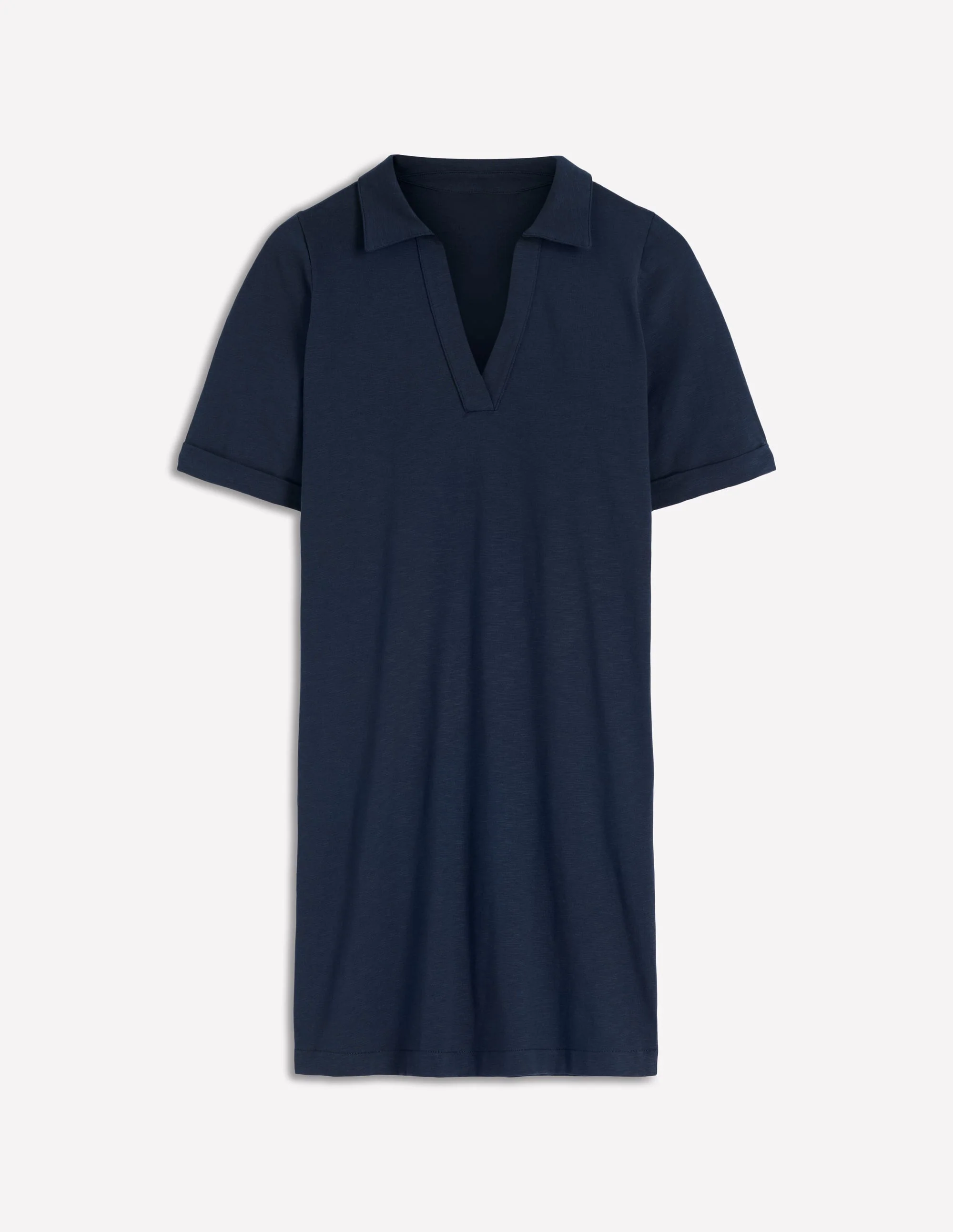Tilda Jersey T-shirt Dress-Navy - Image 5