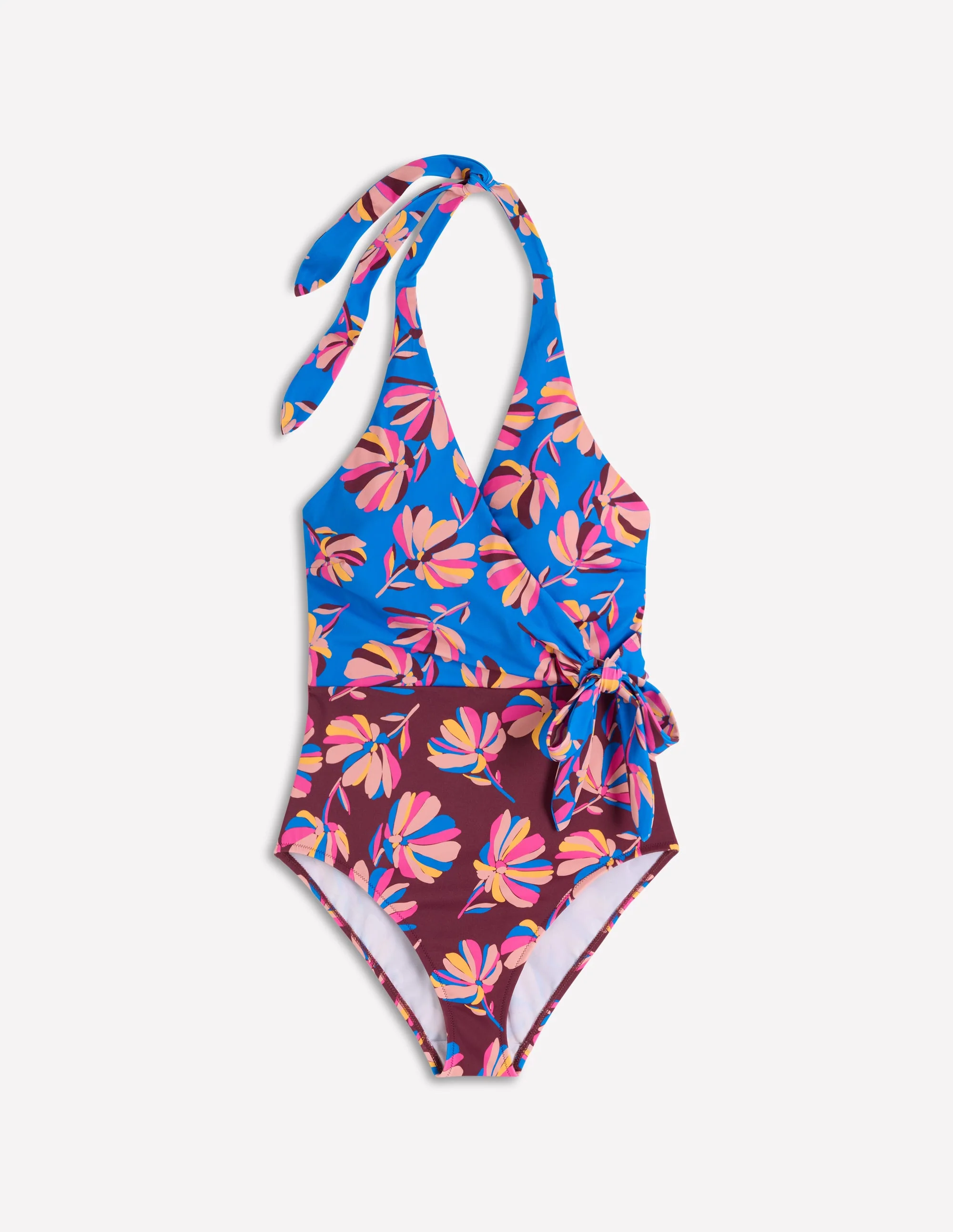 Tilos Tie Side Swimsuit-Multi, Daisy Cascade - Image 8