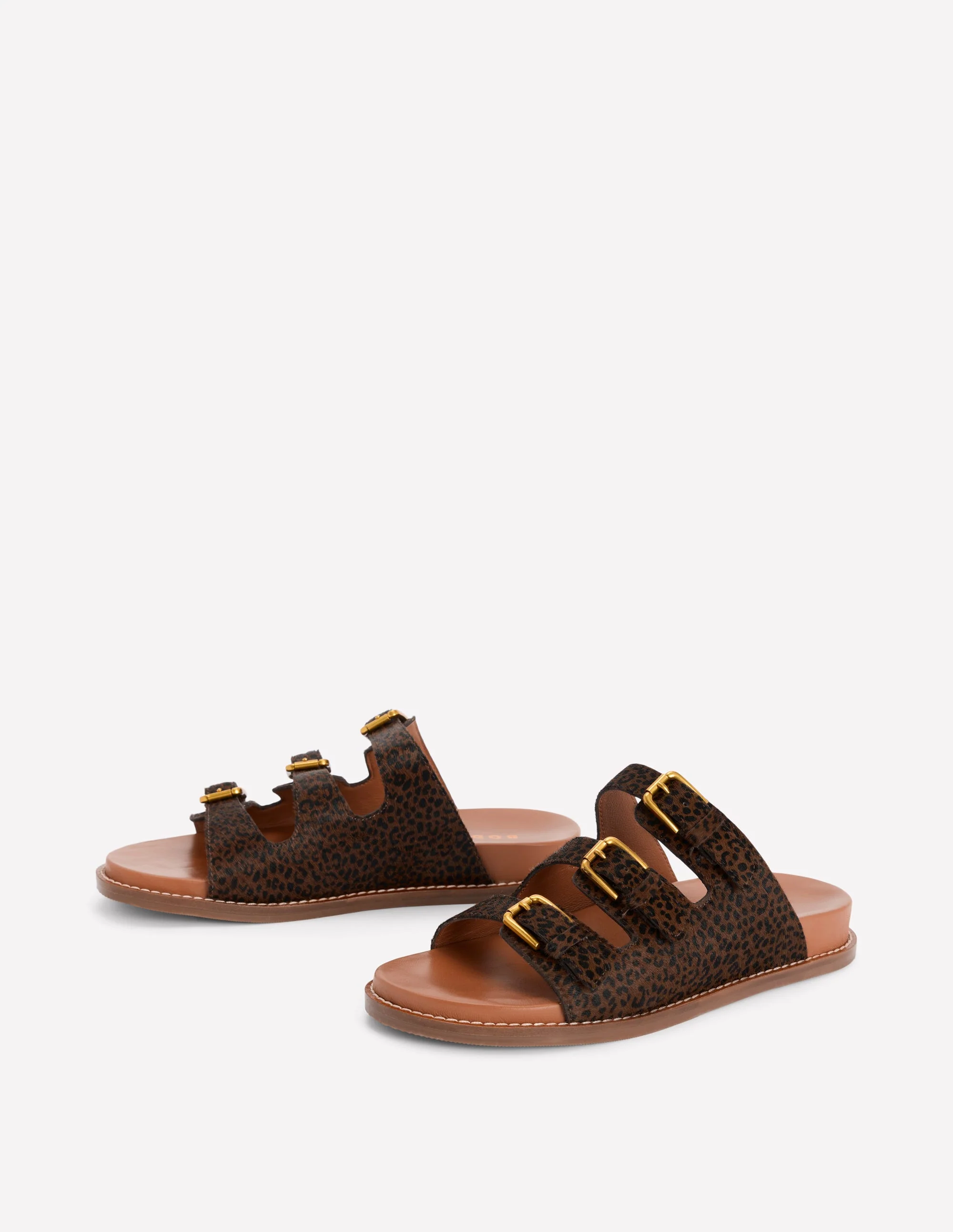Triple Strap Footbed Sandal-Leopard - Image 5