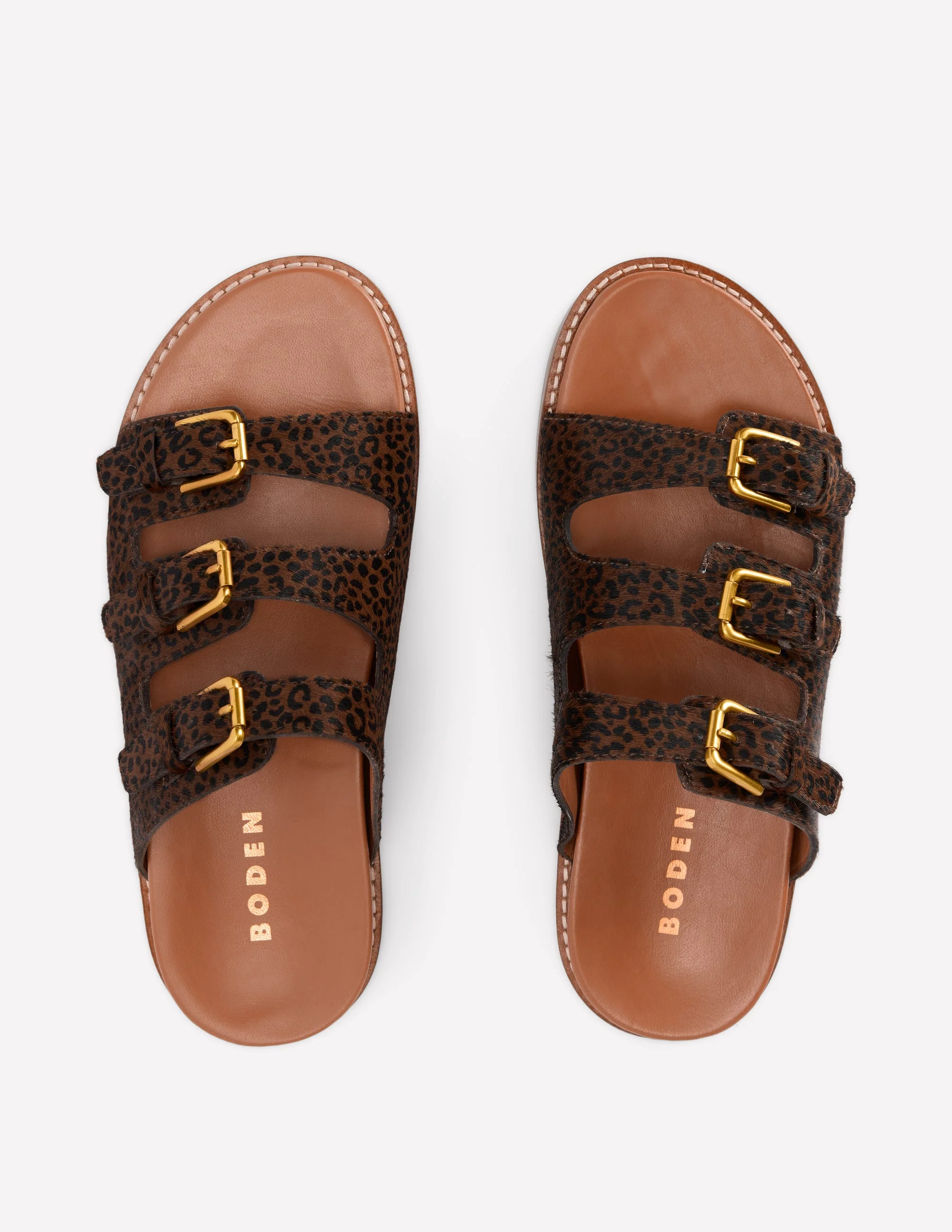 Triple Strap Footbed Sandal-Leopard - Image 7