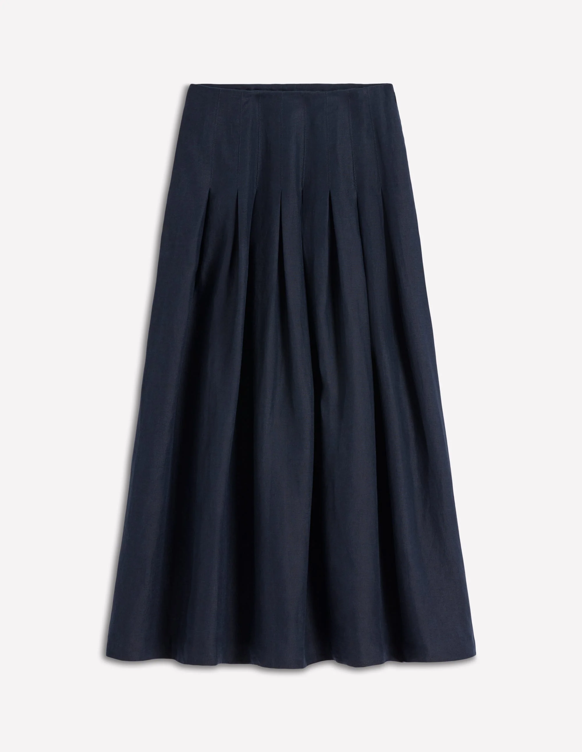 Valentina linen Skirt-Navy - Image 5