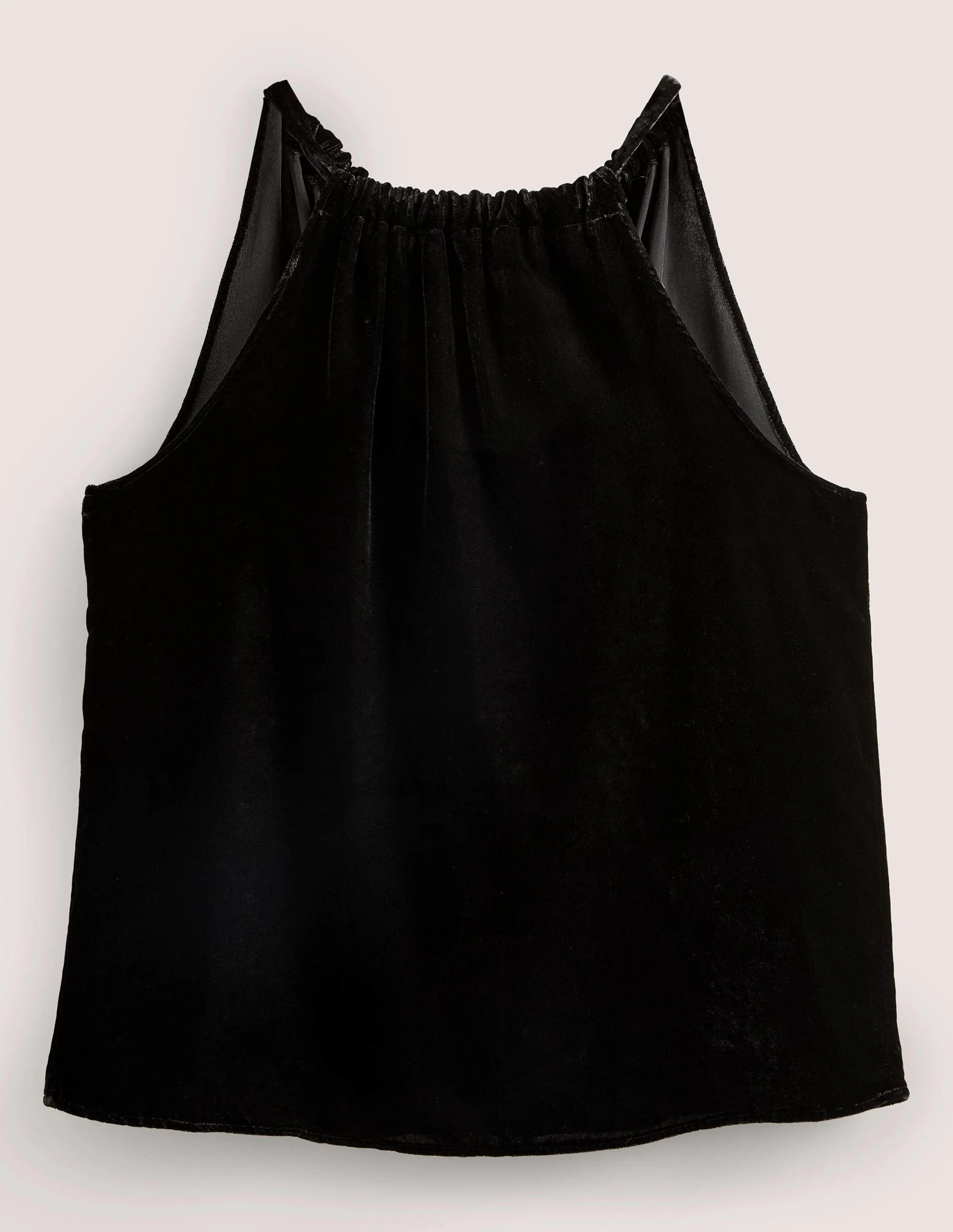 Velvet Halterneck Top-Black - Image 6
