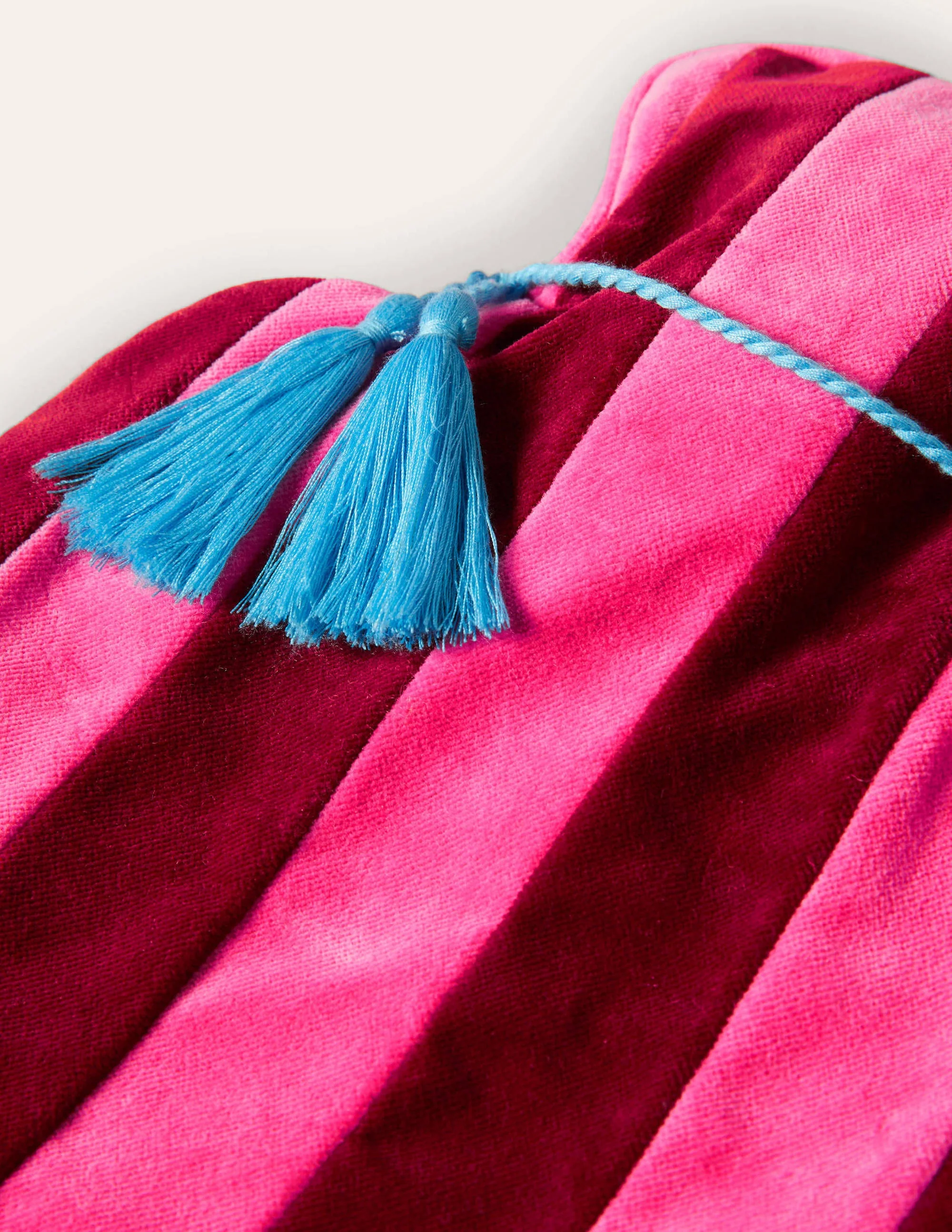 Velvet Hot Water Bottle-Festival Pink/Wine - Image 2