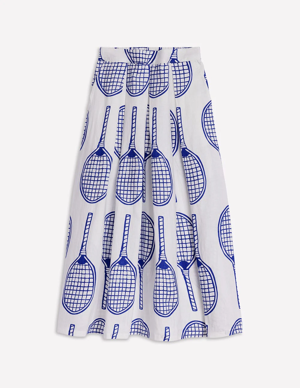 Verity Linen Midi Skirt-Ivory, Tennis - Image 5