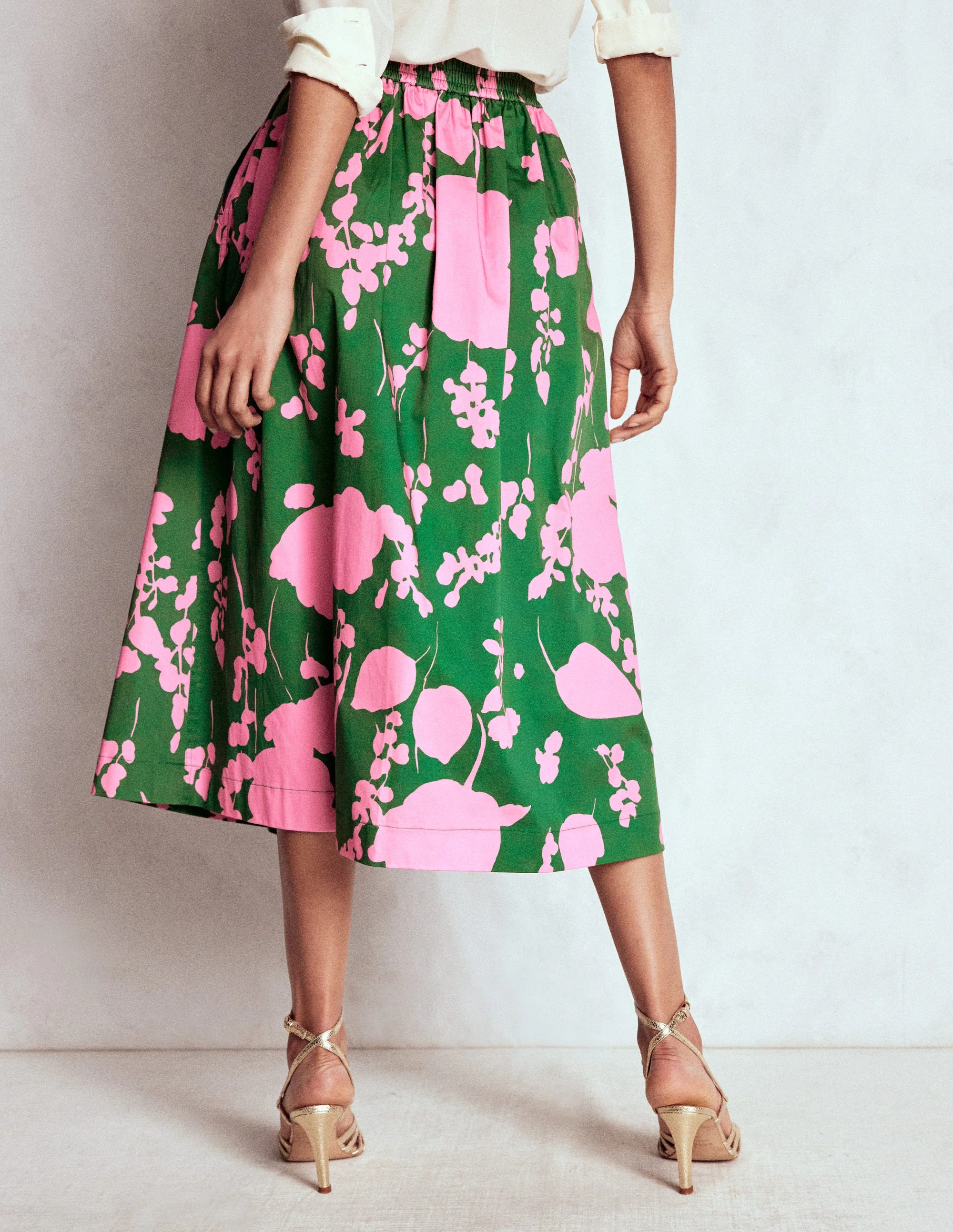 Verity Sateen Skirt-Amazon, Dainty Sprigs - Image 3