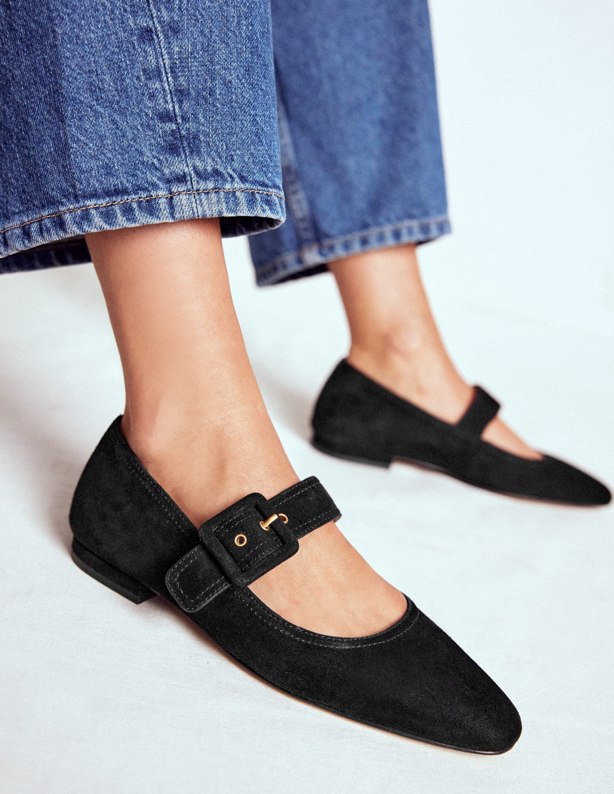 Vic Chisel Toe Mary Janes-Black - Image 2
