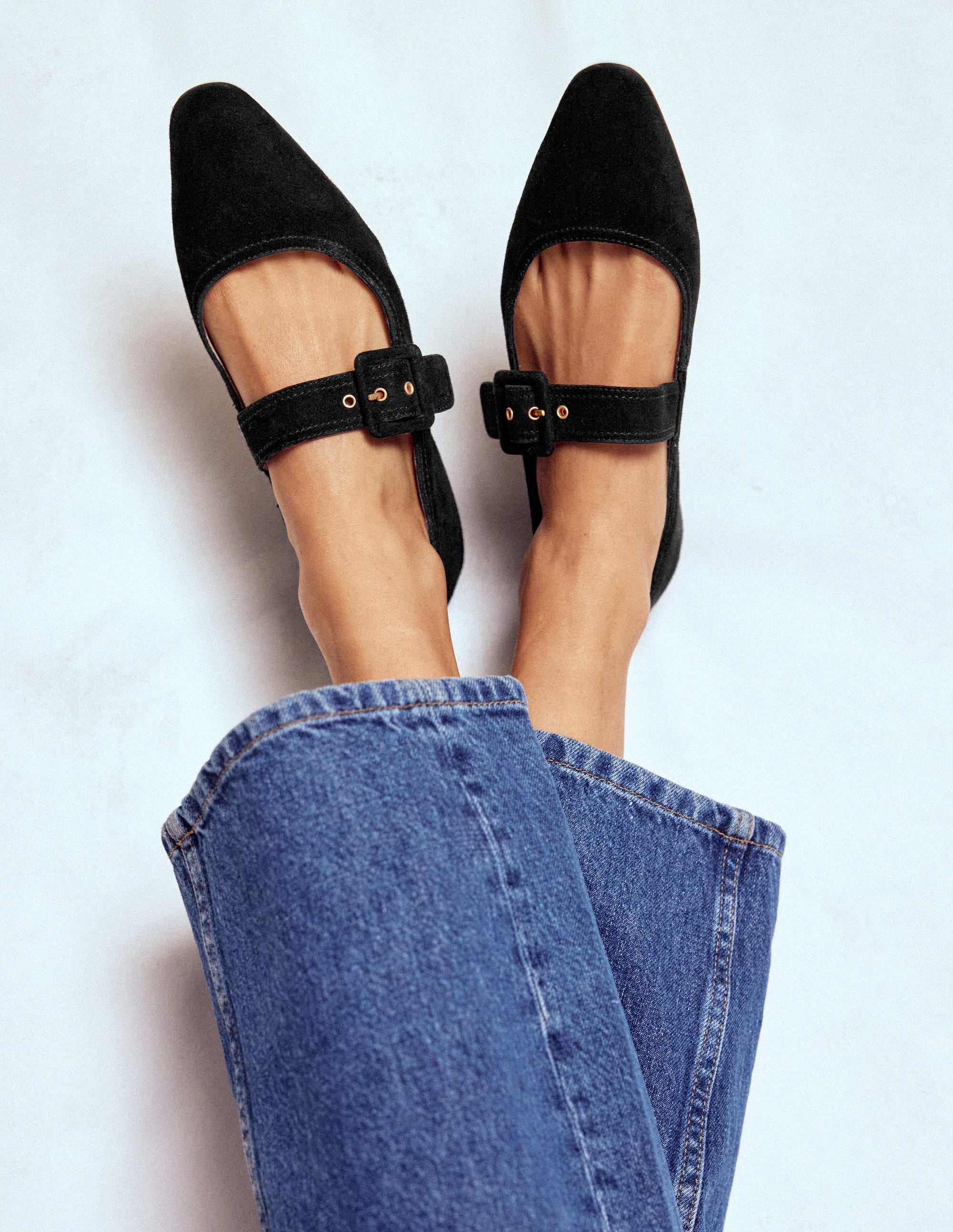 Vic Chisel Toe Mary Janes-Black - Image 3