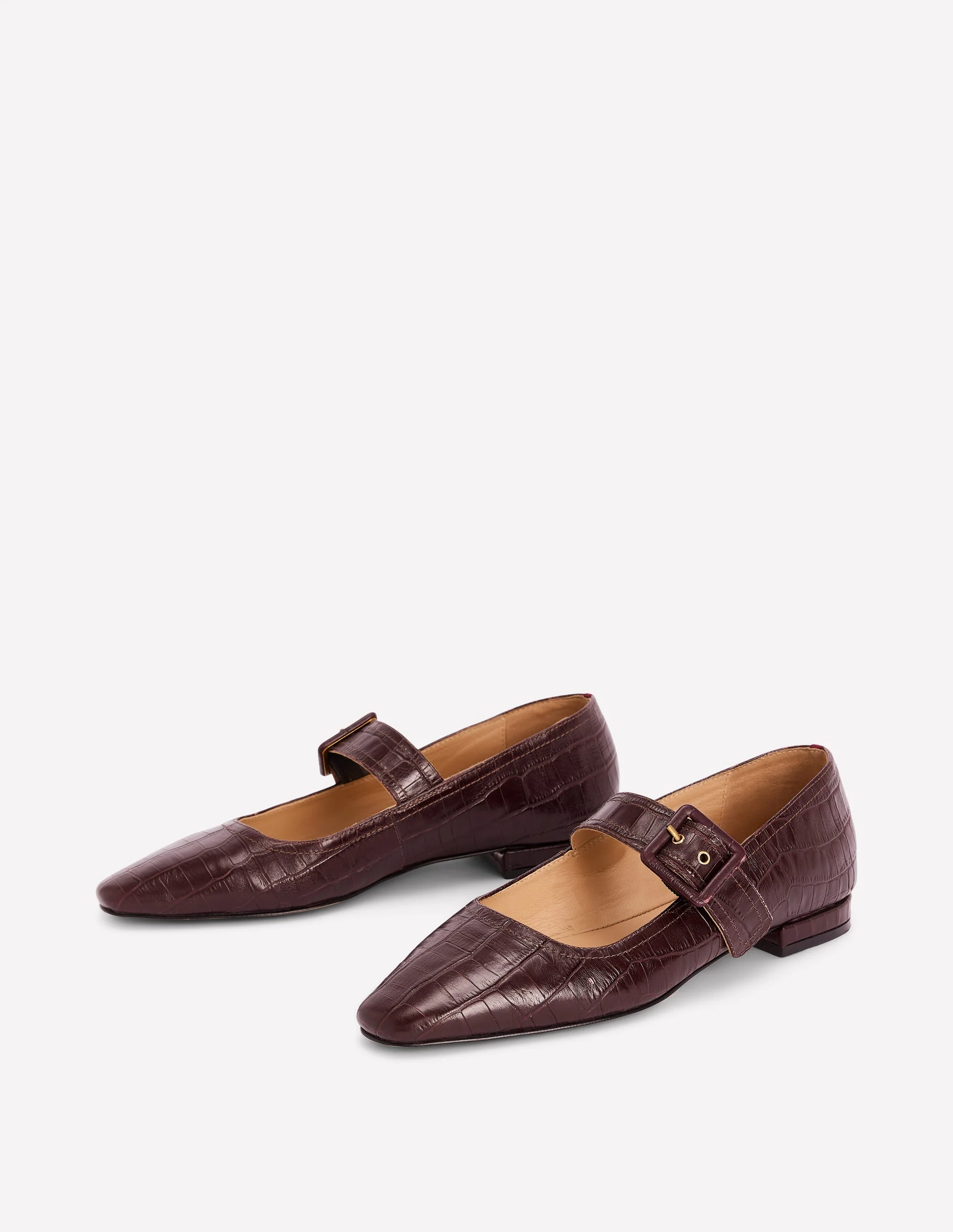 Vic Chisel Toe Mary Janes-Oxblood - Image 3