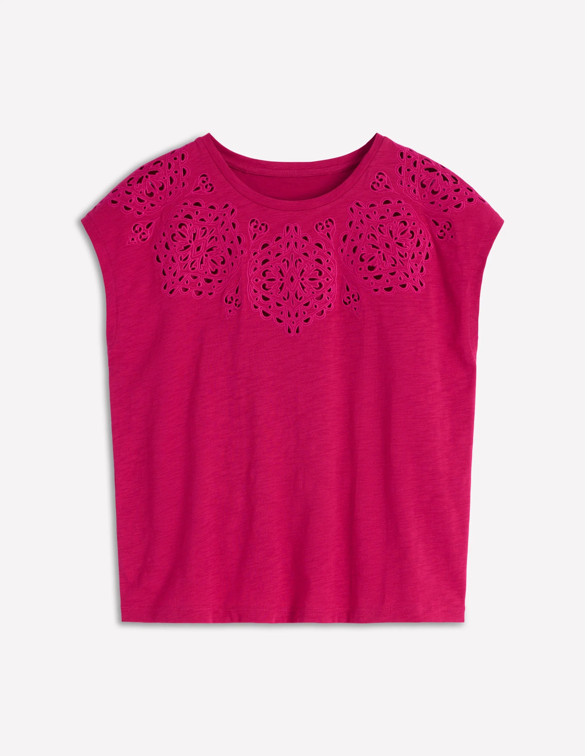 Willow Broderie T-Shirt-Granita - Image 5