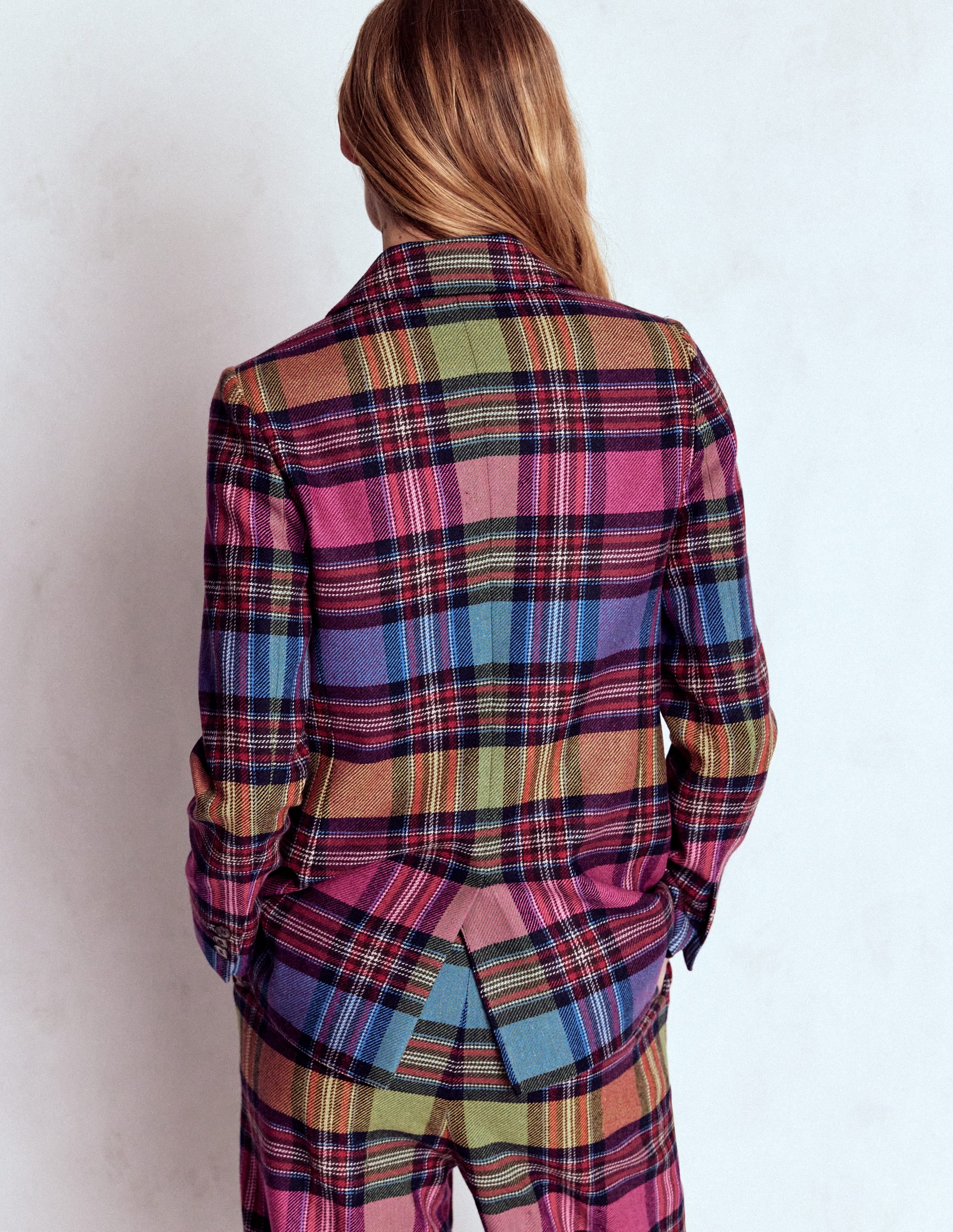Woodbridge Check Blazer-Multi Blanket Check - Image 3
