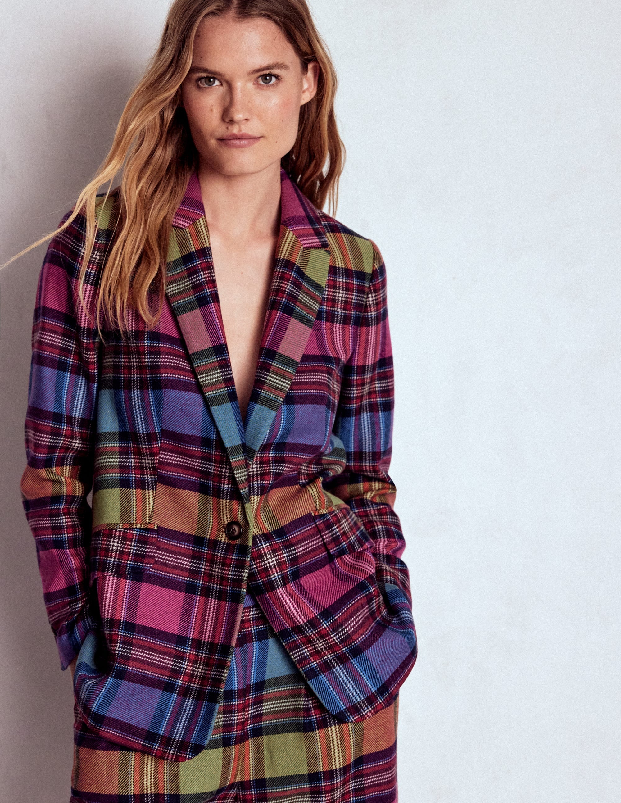 Woodbridge Check Blazer-Multi Blanket Check - Image 4