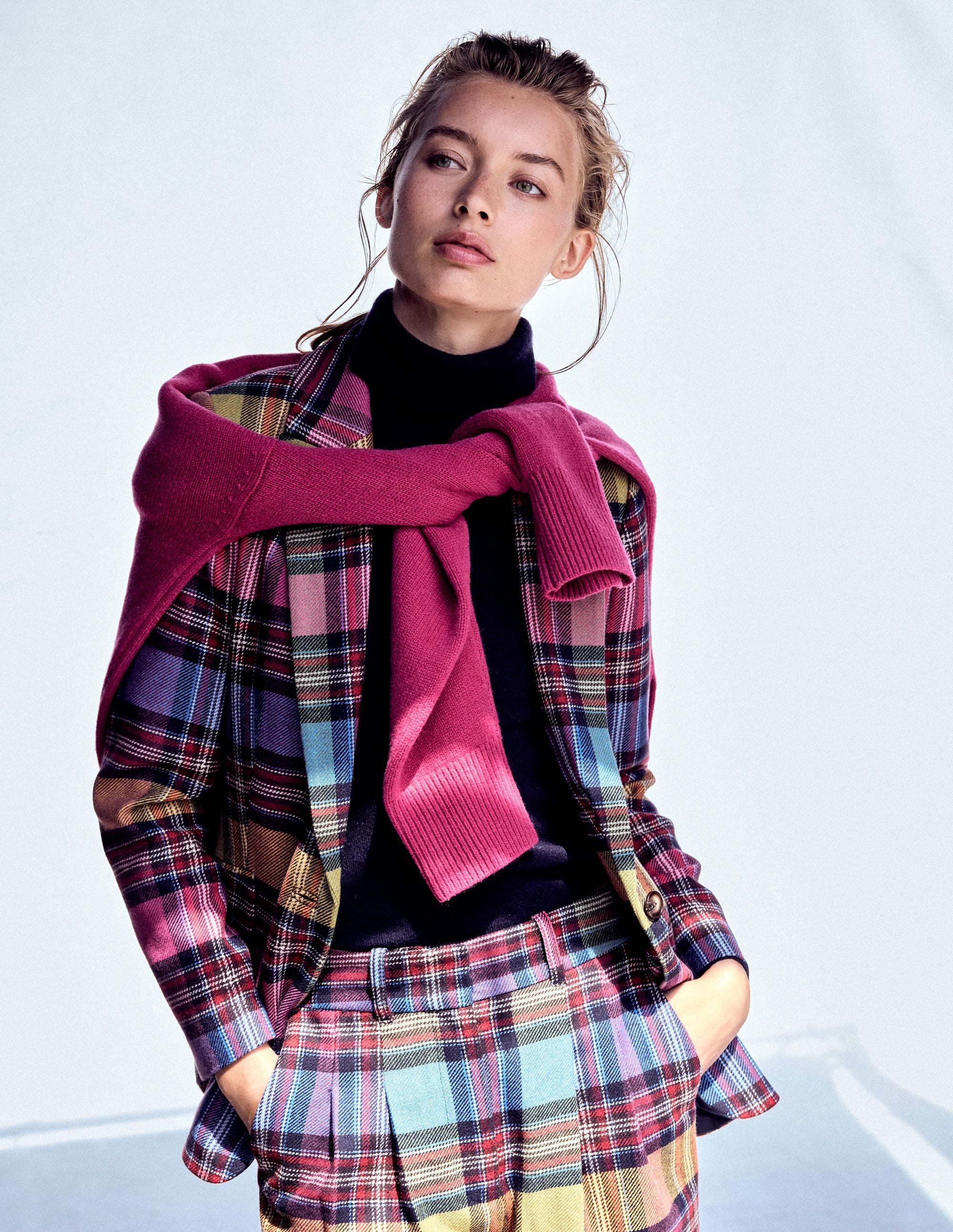 Woodbridge Check Blazer-Multi Blanket Check - Image 7