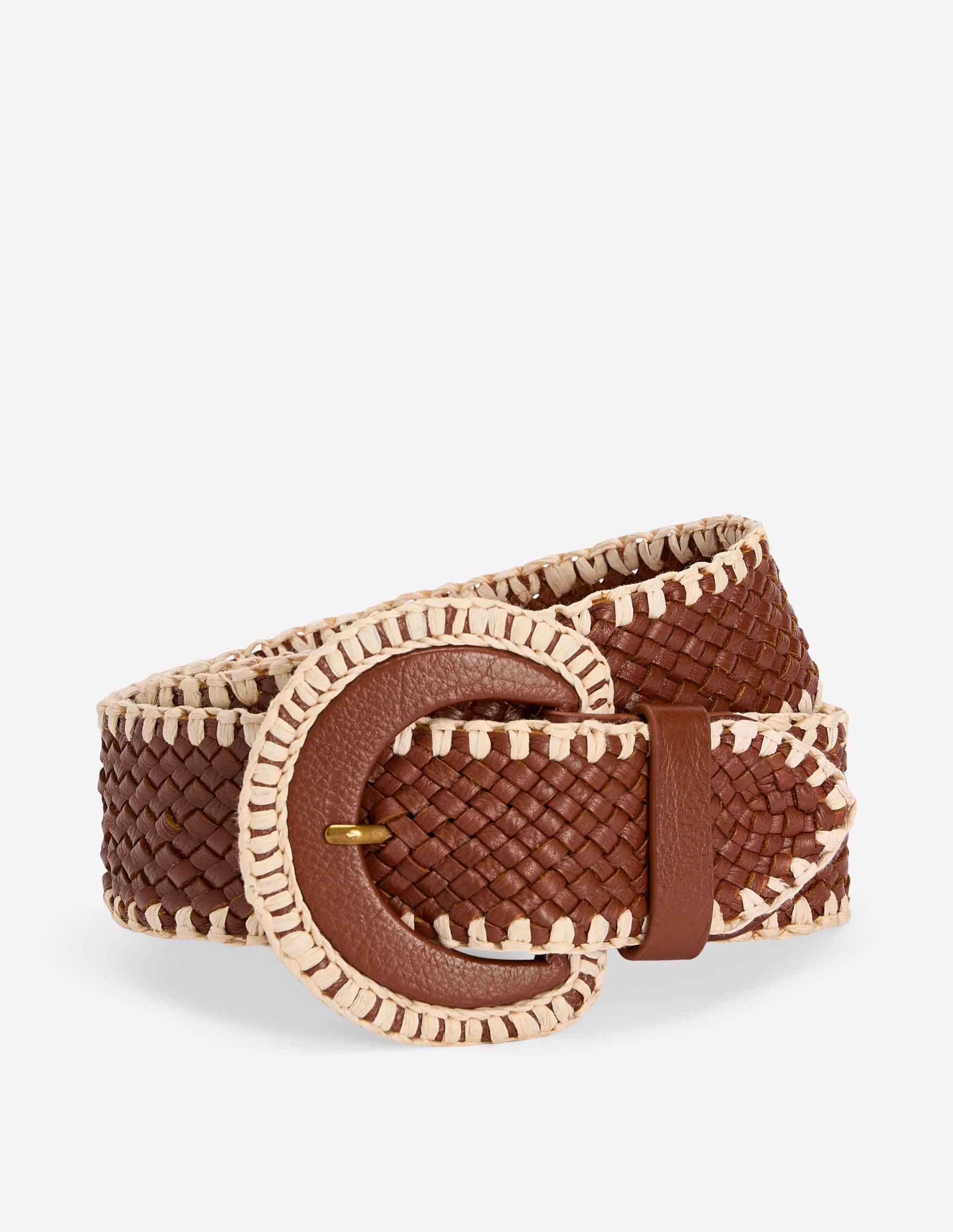 Woven Stitch Belt-Tan - Image 2
